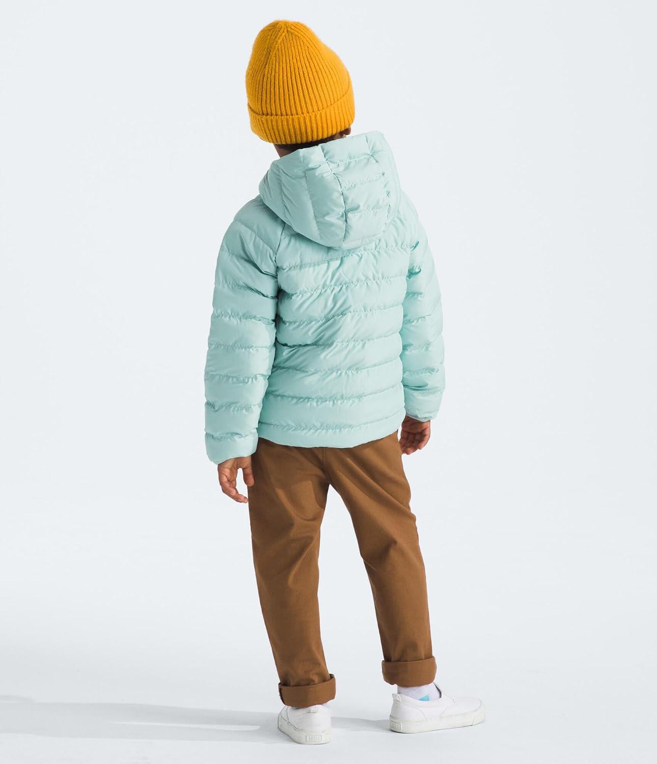 imageTHE NORTH FACE Kids Reversible Perrito Insulated Hooded Jacket 2 in 1 Winter Coat for Boys ampamp Girls Water RepellentMuted Pine