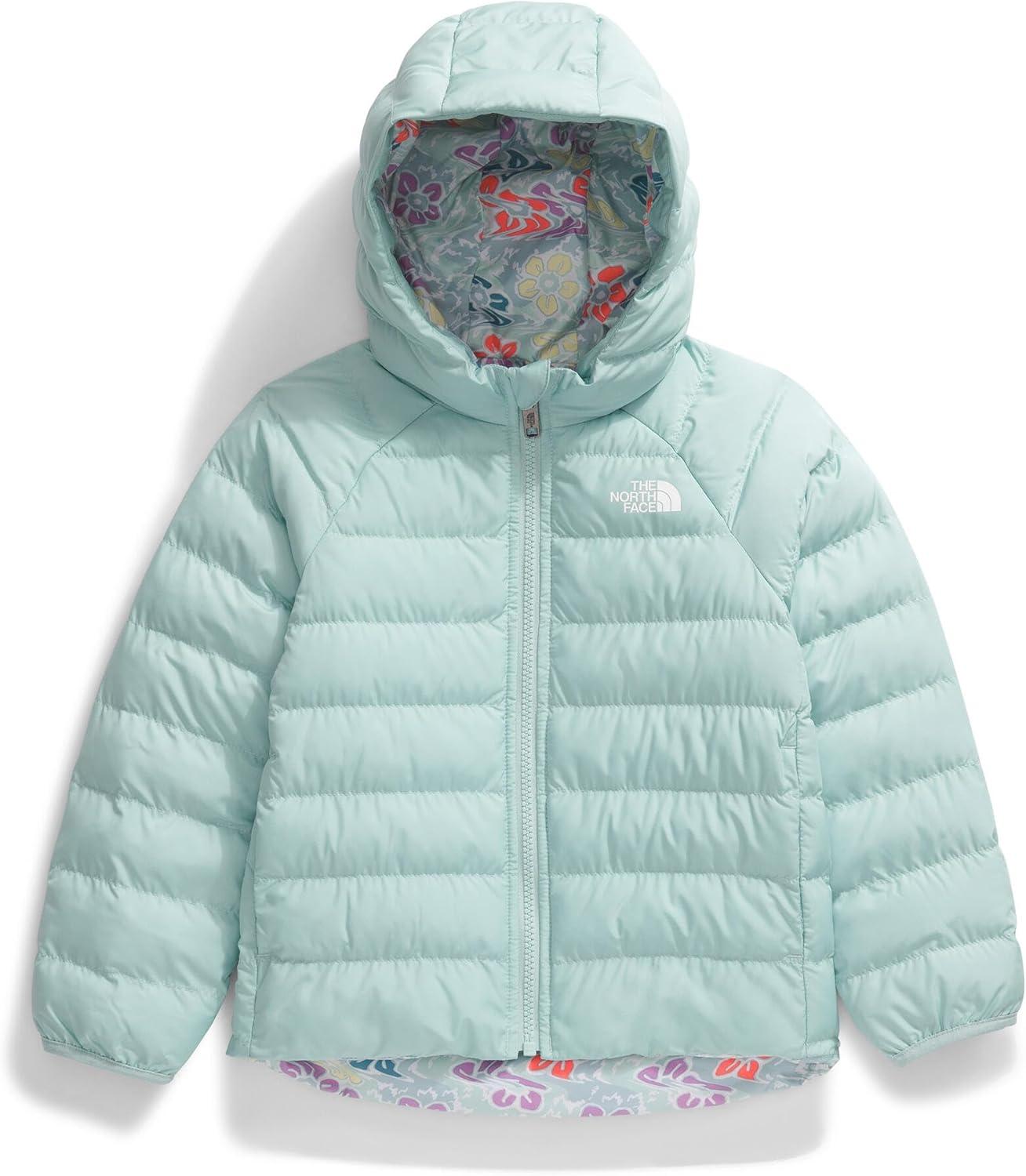 imageTHE NORTH FACE Kids Reversible Perrito Insulated Hooded Jacket 2 in 1 Winter Coat for Boys ampamp Girls Water RepellentMuted Pine