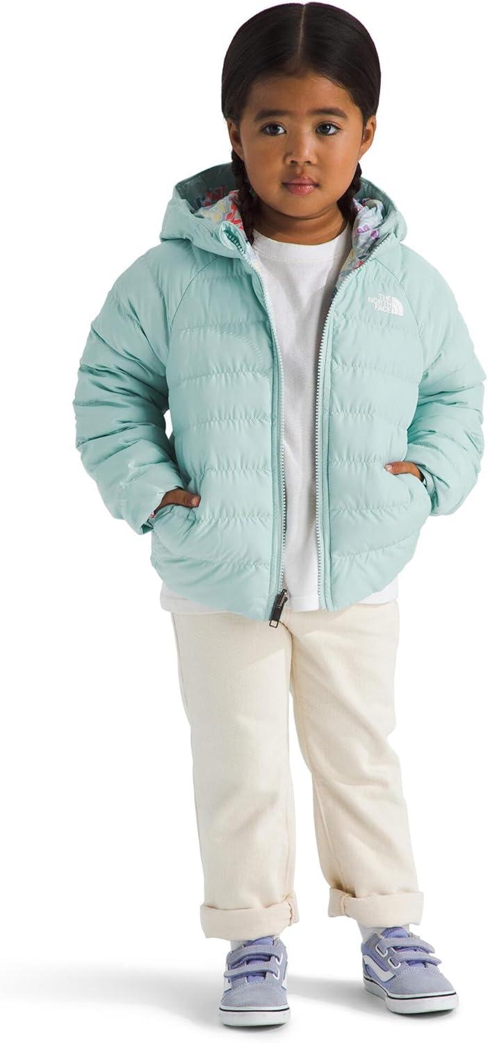 imageTHE NORTH FACE Kids Reversible Perrito Insulated Hooded Jacket 2 in 1 Winter Coat for Boys ampamp Girls Water RepellentMuted Pine