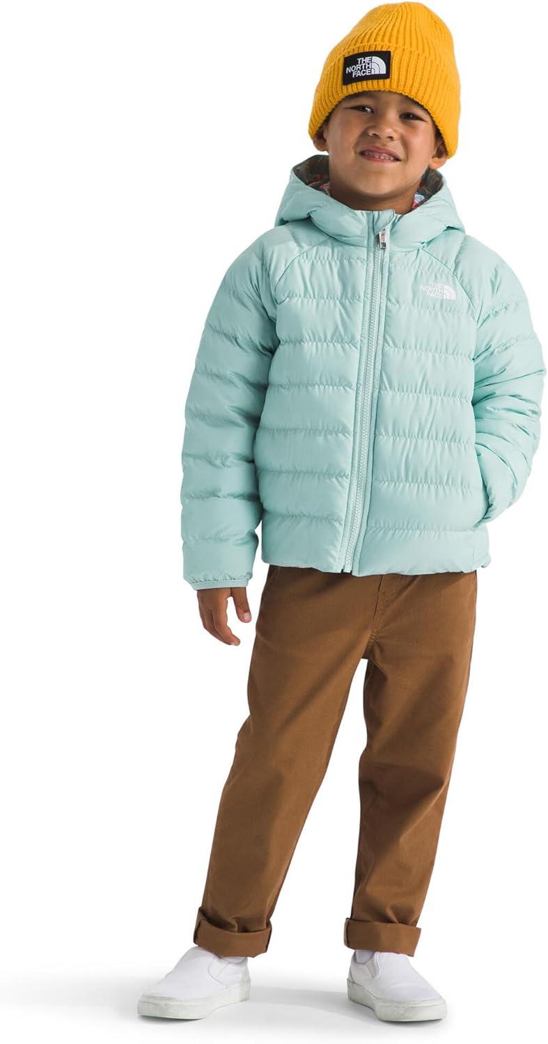 imageTHE NORTH FACE Kids Reversible Perrito Insulated Hooded Jacket 2 in 1 Winter Coat for Boys ampamp Girls Water RepellentMuted Pine