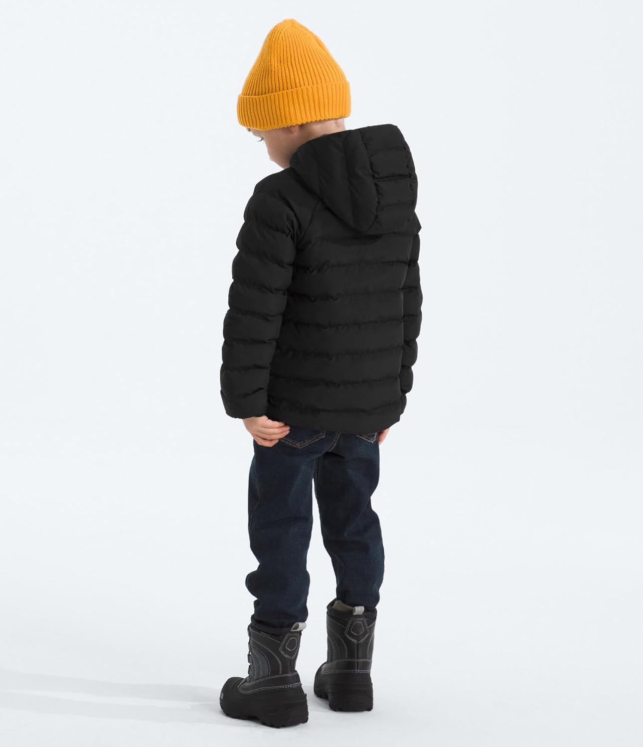 imageTHE NORTH FACE Kids Reversible Perrito Insulated Hooded Jacket 2 in 1 Winter Coat for Boys ampamp Girls Water RepellentTnf BlackSmoked Pearl