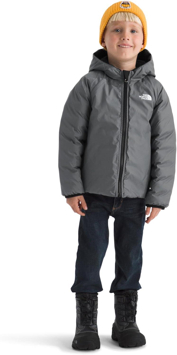 imageTHE NORTH FACE Kids Reversible Perrito Insulated Hooded Jacket 2 in 1 Winter Coat for Boys ampamp Girls Water RepellentTnf BlackSmoked Pearl