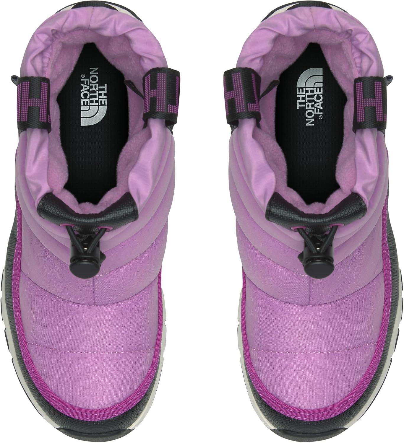 imageTHE NORTH FACE Kids Thermoball Pullon Wp Boot Insulated ampamp Waterproof Bungee Collar Rubber SoleDragonfruitDeep Mulberry