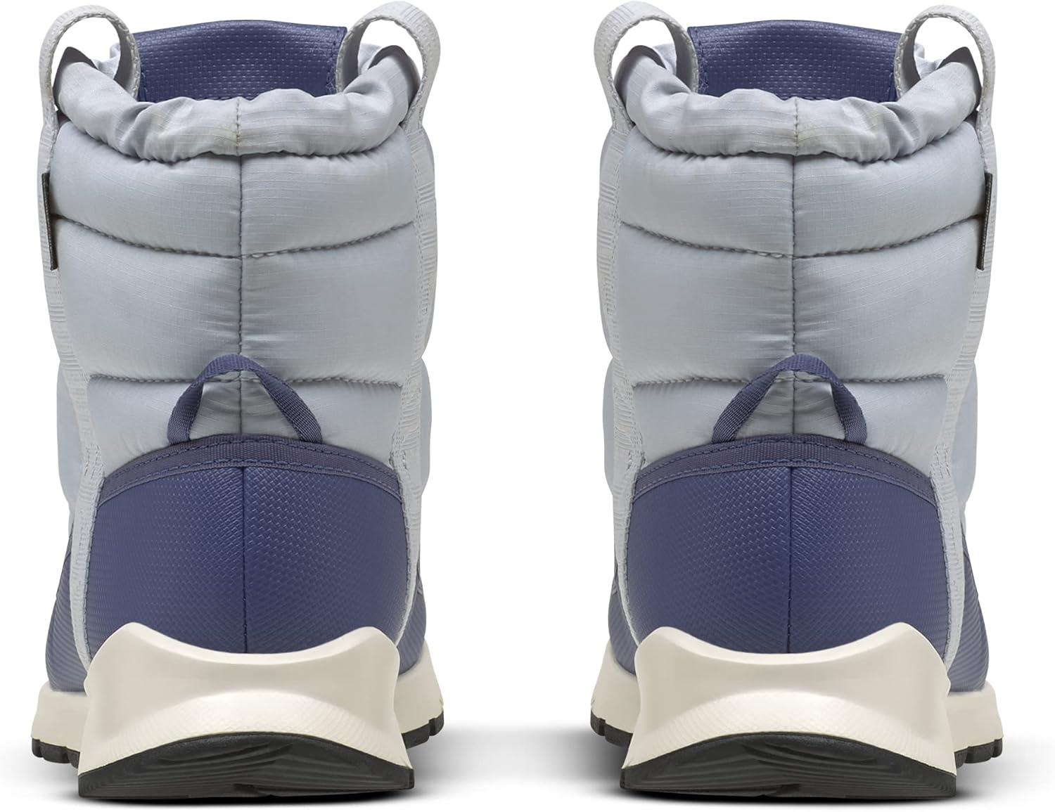 imageTHE NORTH FACE Kids Thermoball Pullon Wp Boot Insulated ampamp Waterproof Bungee Collar Rubber SoleDusty PeriwinkleCave Blue
