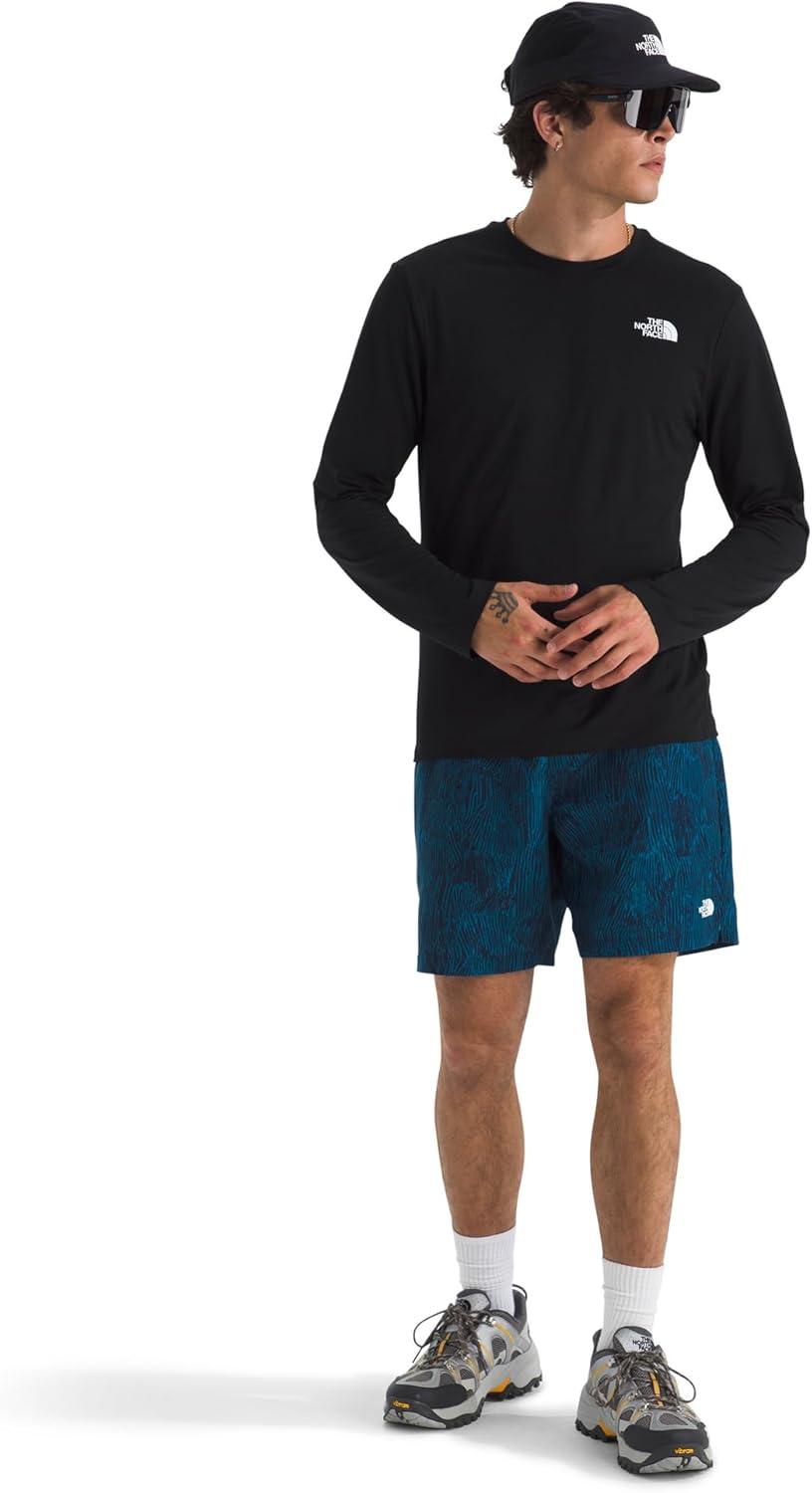 imageTHE NORTH FACE Mens 247 Longsleeve Tee Lightweight Athletic Shirt With Moisture Wicking Flashdry TechnologyTnf Black