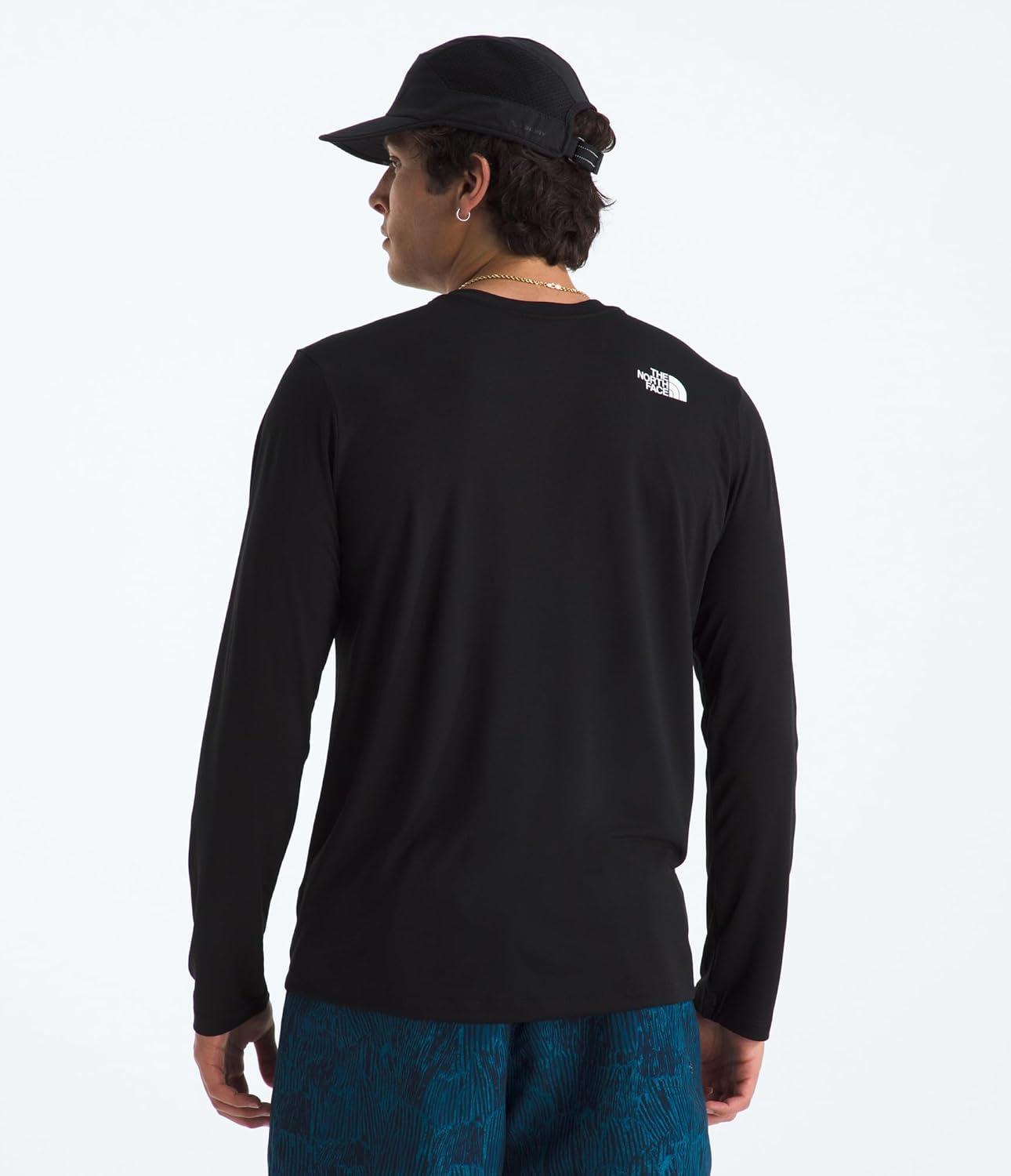 imageTHE NORTH FACE Mens 247 Longsleeve Tee Lightweight Athletic Shirt With Moisture Wicking Flashdry TechnologyTnf Black