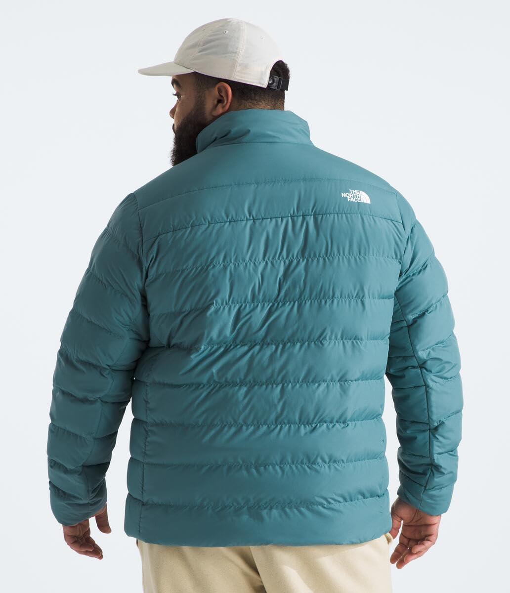 imageTHE NORTH FACE Mens Aconcagua 3 Jacket Wind Resistant Water Repellent 600 Fill Waterfowl Down InsulationAlgae Blue