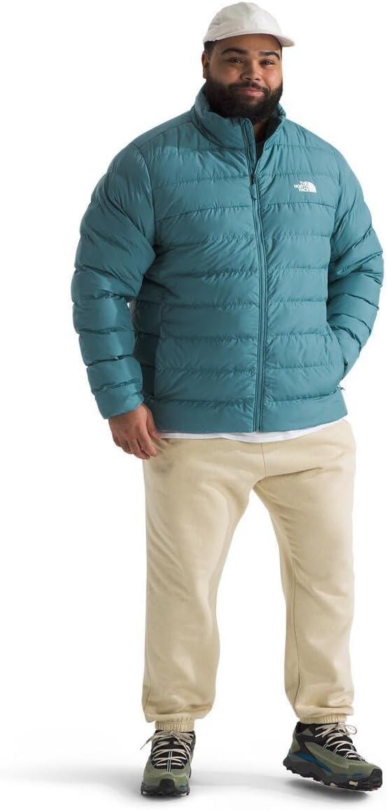 imageTHE NORTH FACE Mens Aconcagua 3 Jacket Wind Resistant Water Repellent 600 Fill Waterfowl Down InsulationAlgae Blue