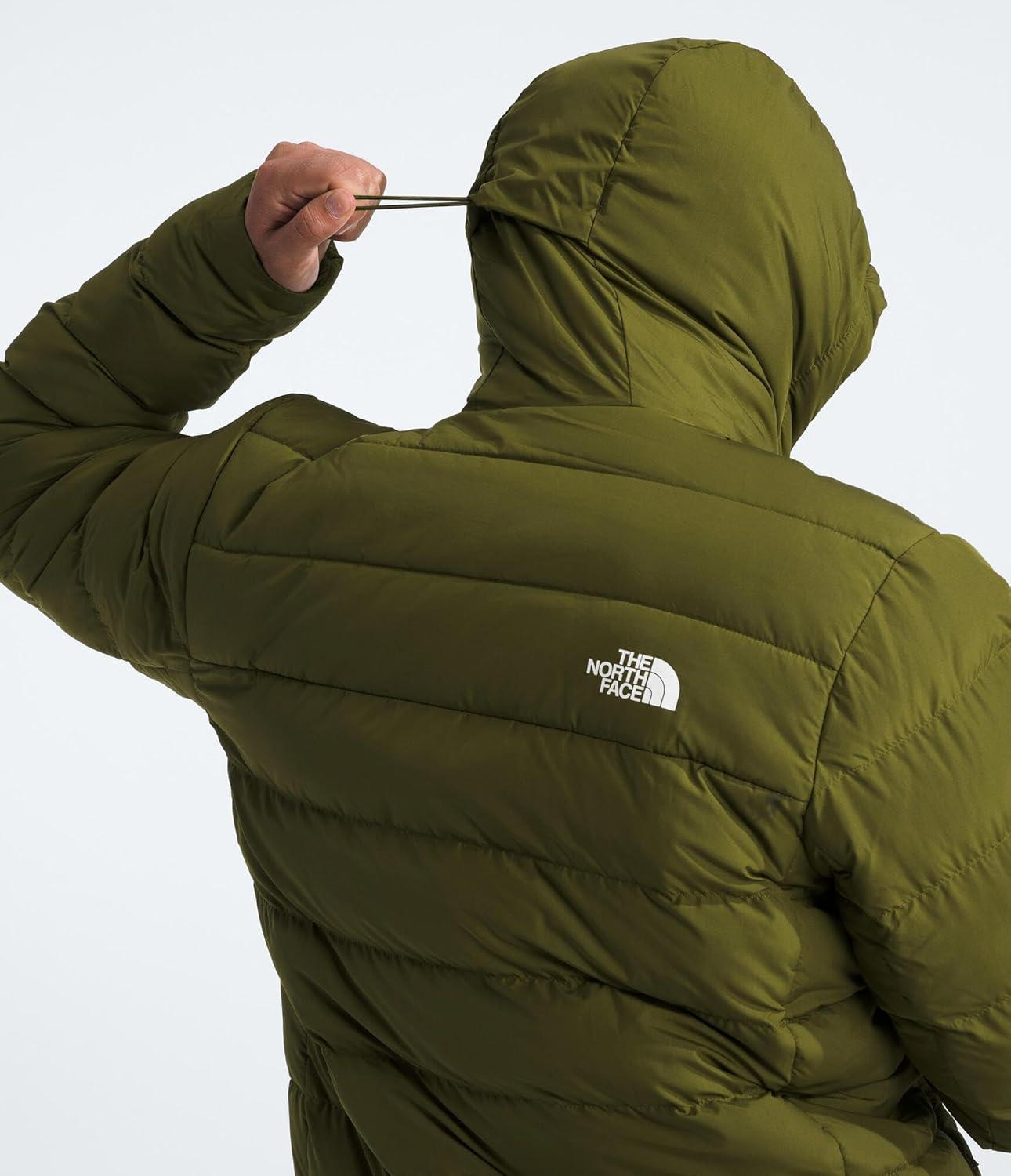 imageTHE NORTH FACE Mens Aconcagua 3 Lined Hoodie Wind Resistant Water Repellent 600 Fill Waterfowl Down InsulationForest Olive