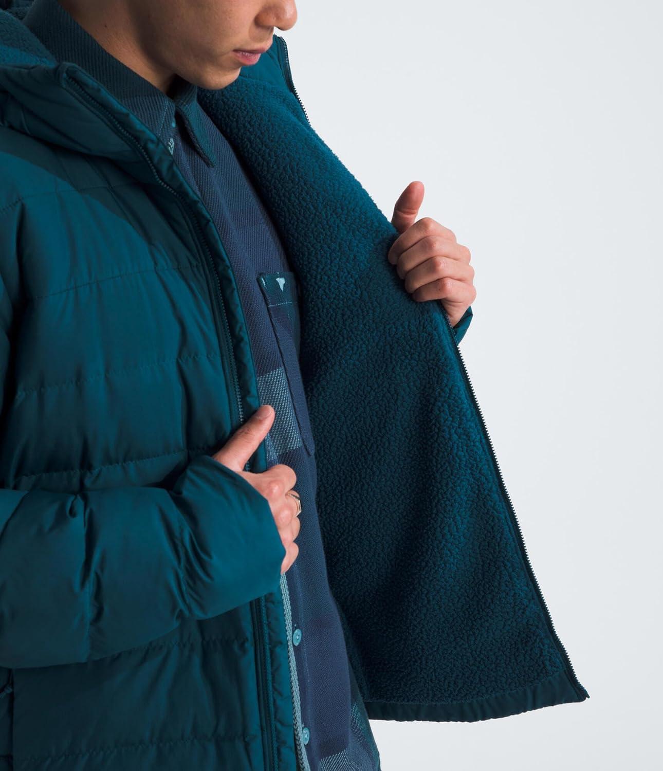 imageTHE NORTH FACE Mens Aconcagua 3 Lined Hoodie Wind Resistant Water Repellent 600 Fill Waterfowl Down InsulationMidnight Petrol