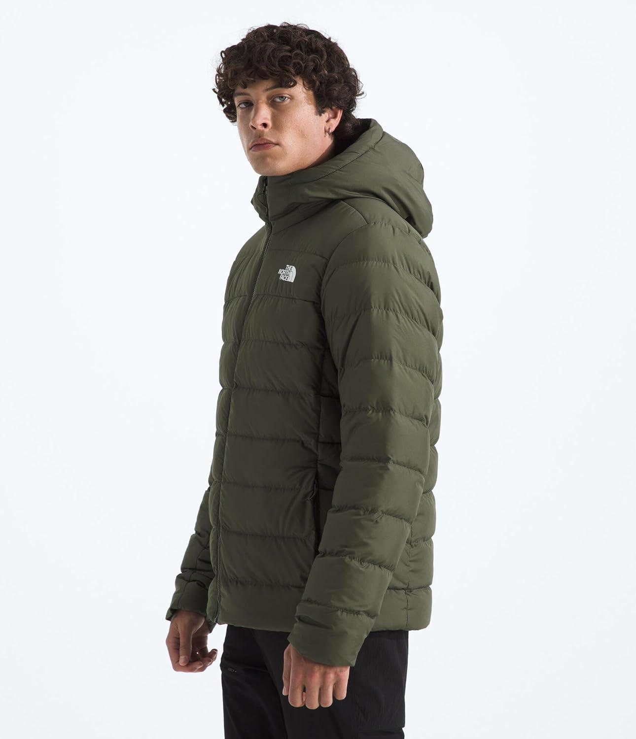 imageTHE NORTH FACE Mens Aconcagua 3 Lined Hoodie Wind Resistant Water Repellent 600 Fill Waterfowl Down InsulationNew Taupe Green