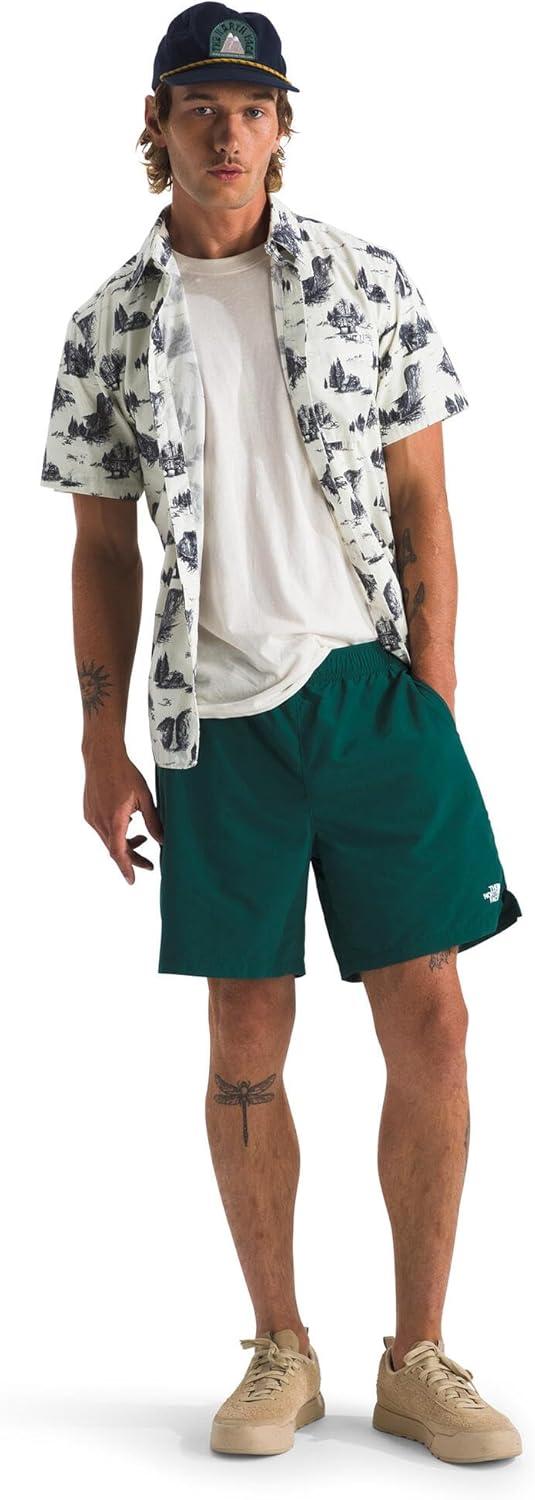 imageTHE NORTH FACE Mens Action Shorts 20 Lightweight ampamp Breathable Nylon Shorts With Flashdry Technology ampamp Adjustable DrawcordDeep Nori