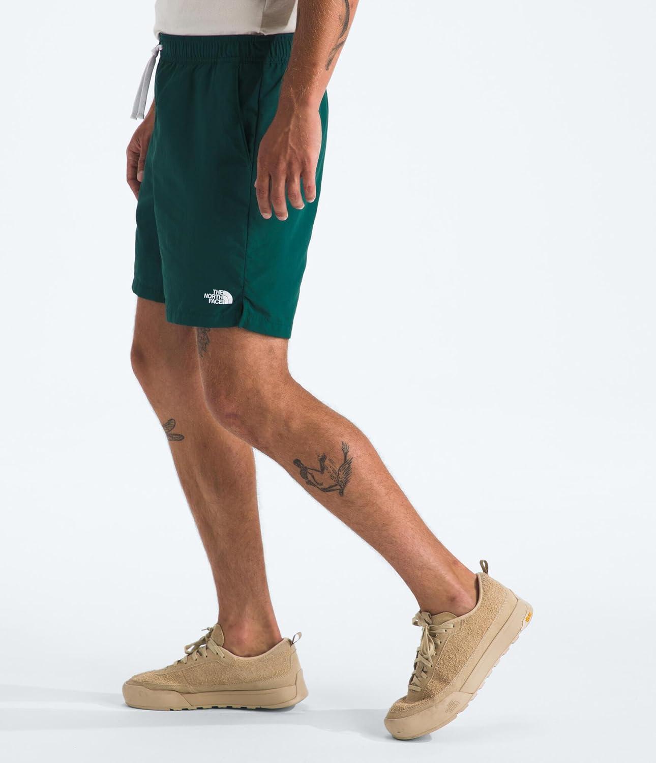 imageTHE NORTH FACE Mens Action Shorts 20 Lightweight ampamp Breathable Nylon Shorts With Flashdry Technology ampamp Adjustable DrawcordDeep Nori