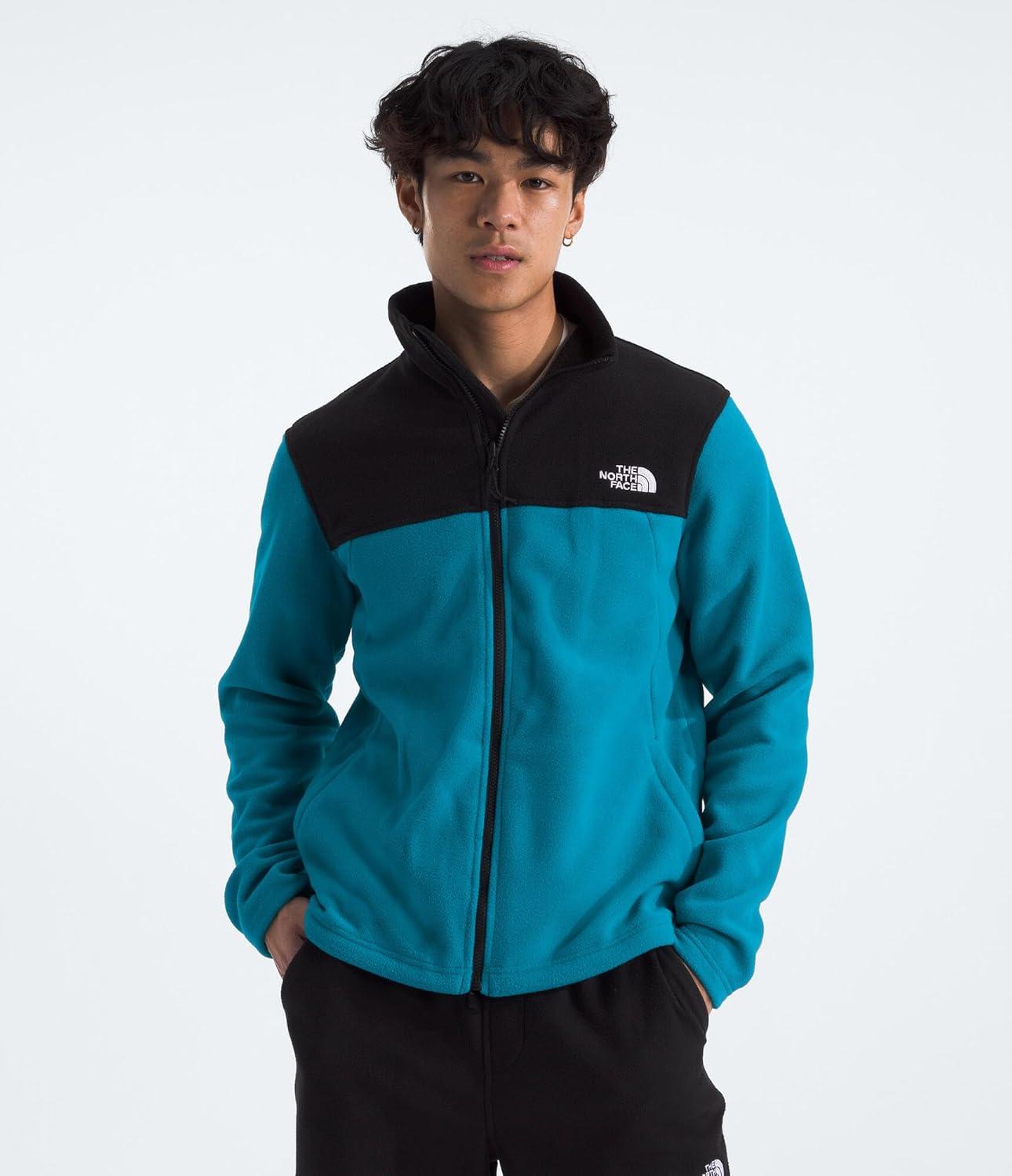 imageTHE NORTH FACE Mens Antora Triclimate Jacket Waterproof Shell Warm Inner Fleece Layer Adjustable 3 Piece HoodAlkaline BlueTnf Black