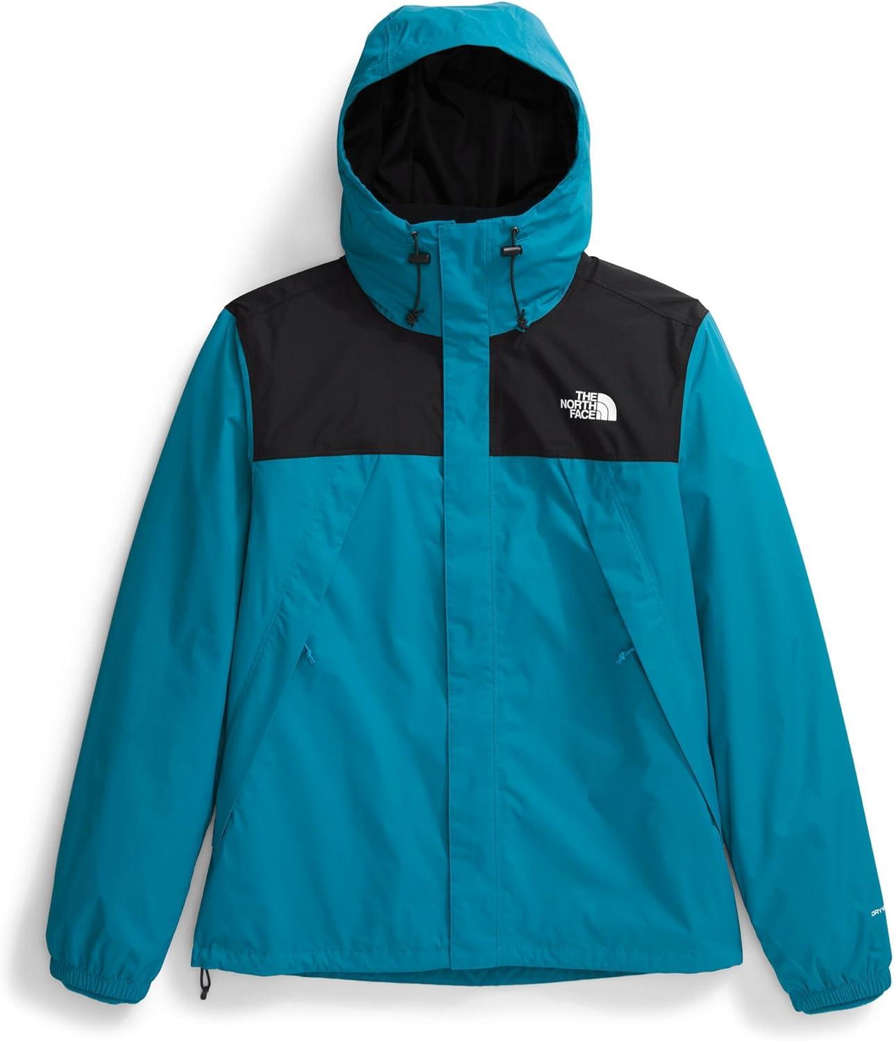 imageTHE NORTH FACE Mens Antora Triclimate Jacket Waterproof Shell Warm Inner Fleece Layer Adjustable 3 Piece HoodAlkaline BlueTnf Black
