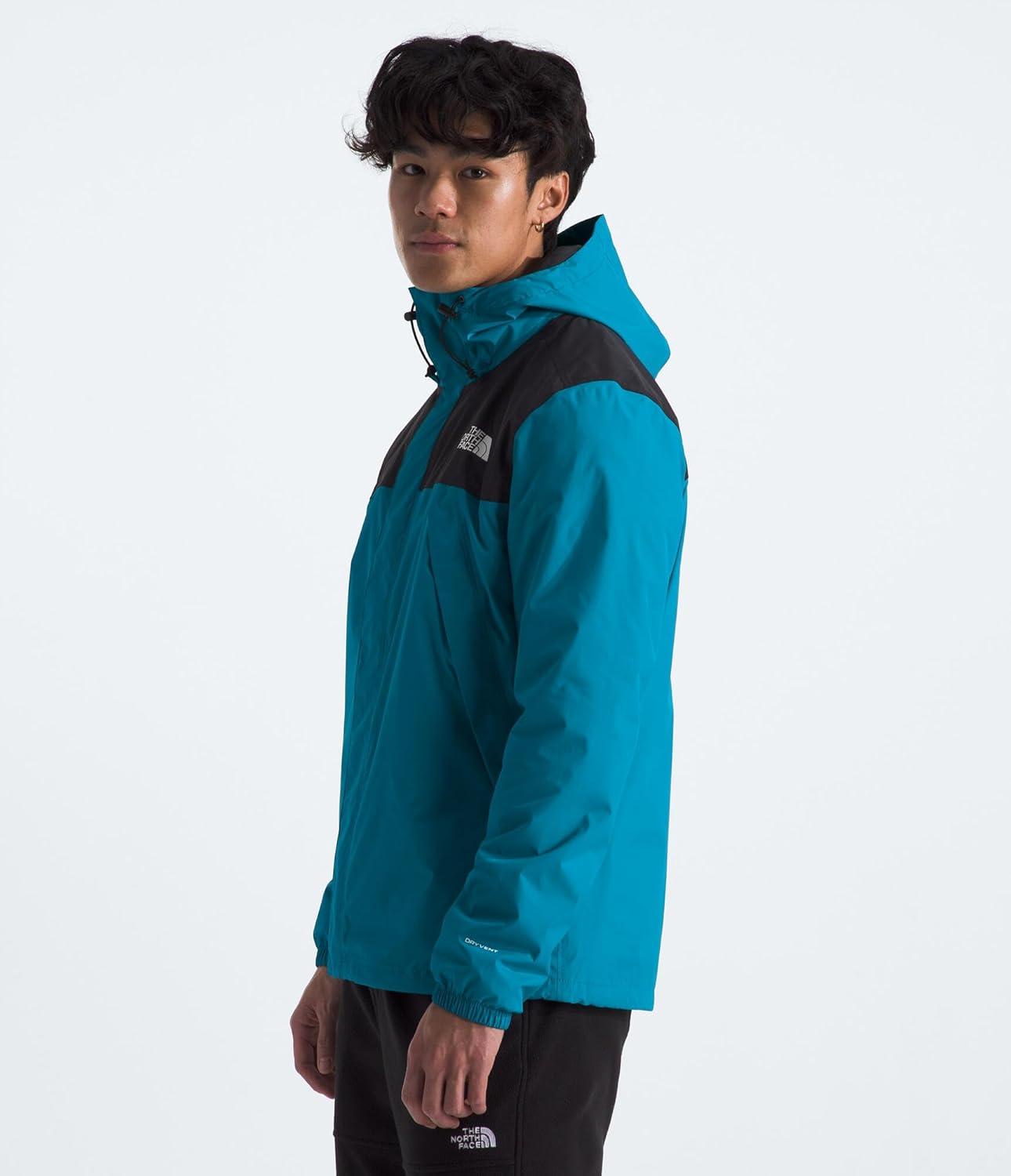 imageTHE NORTH FACE Mens Antora Triclimate Jacket Waterproof Shell Warm Inner Fleece Layer Adjustable 3 Piece HoodAlkaline BlueTnf Black
