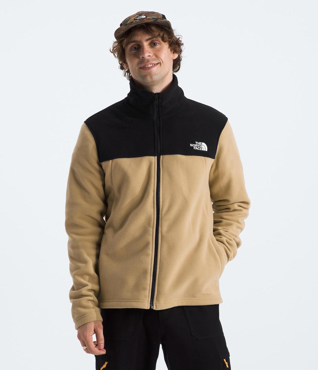 imageTHE NORTH FACE Mens Antora Triclimate Jacket Waterproof Shell Warm Inner Fleece Layer Adjustable 3 Piece HoodKhaki StoneTnf Black