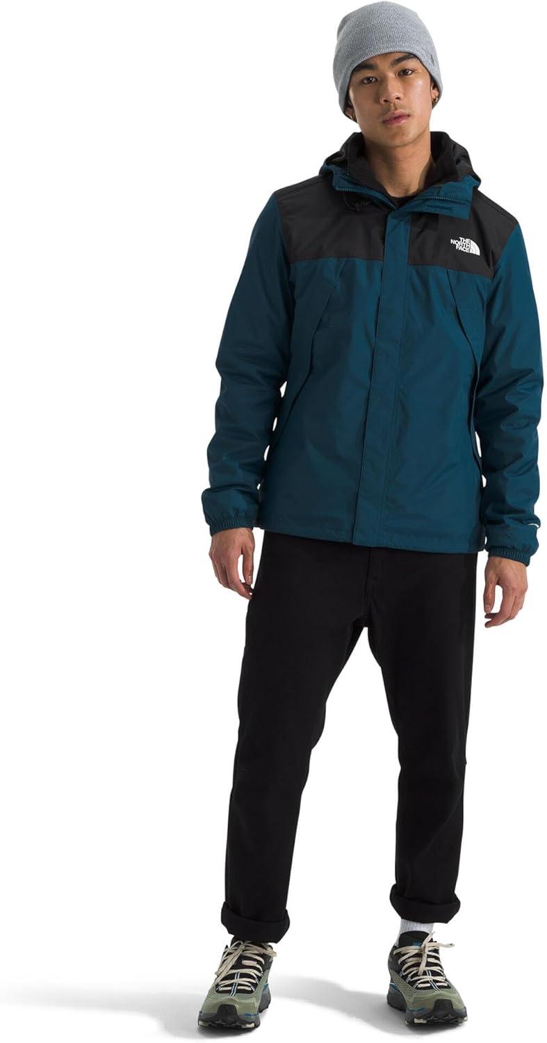 imageTHE NORTH FACE Mens Antora Triclimate Jacket Waterproof Shell Warm Inner Fleece Layer Adjustable 3 Piece HoodMidnight PetrolTnf Black