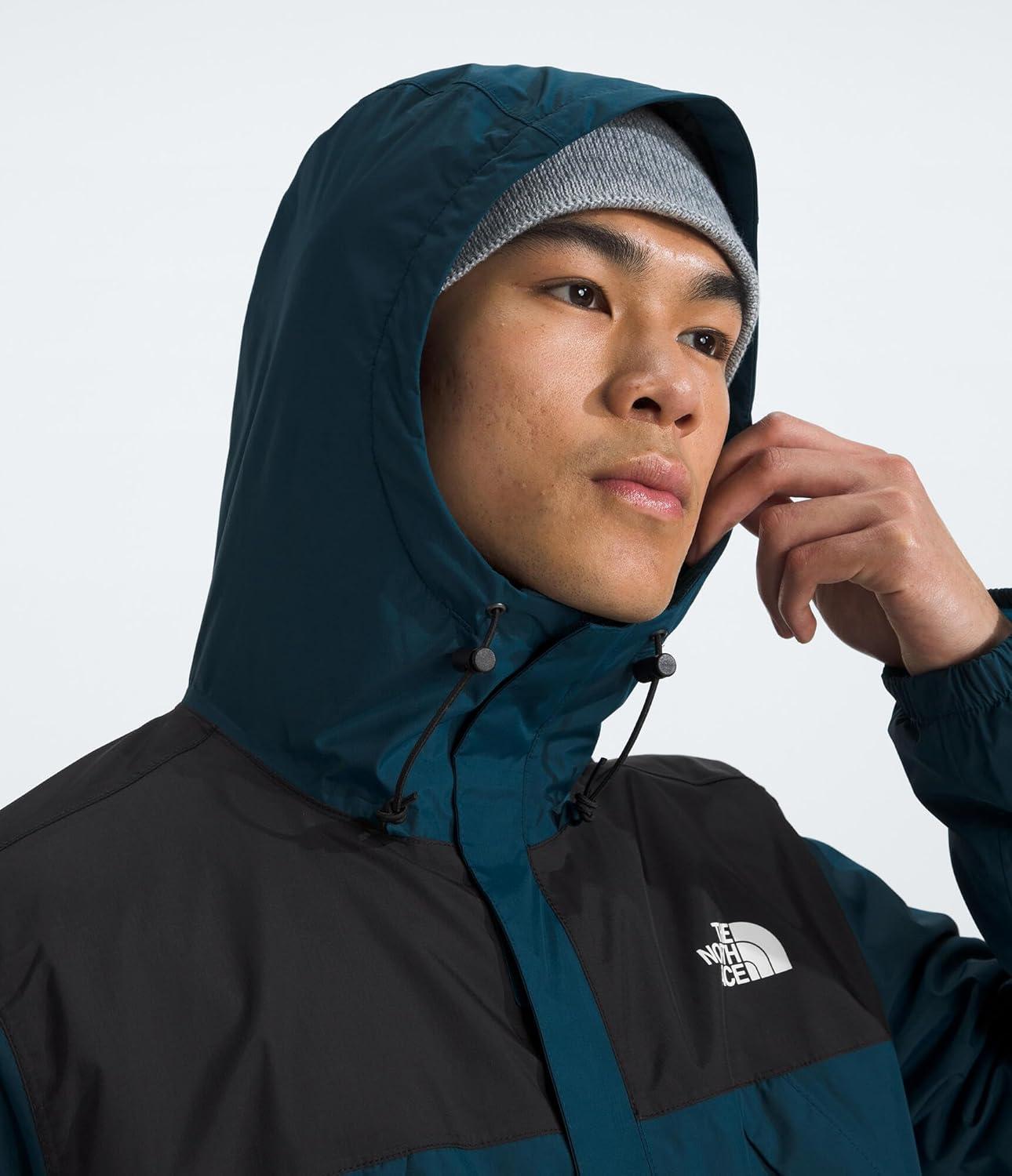 imageTHE NORTH FACE Mens Antora Triclimate Jacket Waterproof Shell Warm Inner Fleece Layer Adjustable 3 Piece HoodMidnight PetrolTnf Black
