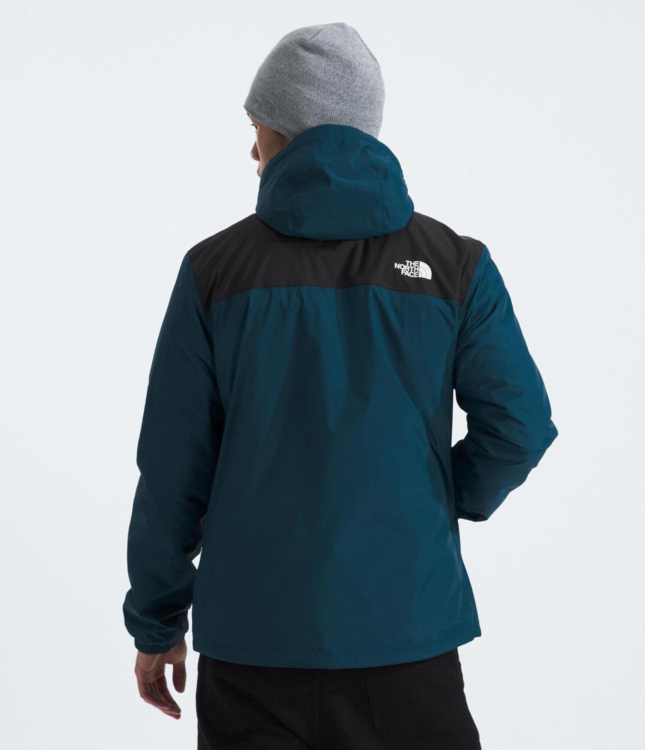 imageTHE NORTH FACE Mens Antora Triclimate Jacket Waterproof Shell Warm Inner Fleece Layer Adjustable 3 Piece HoodMidnight PetrolTnf Black