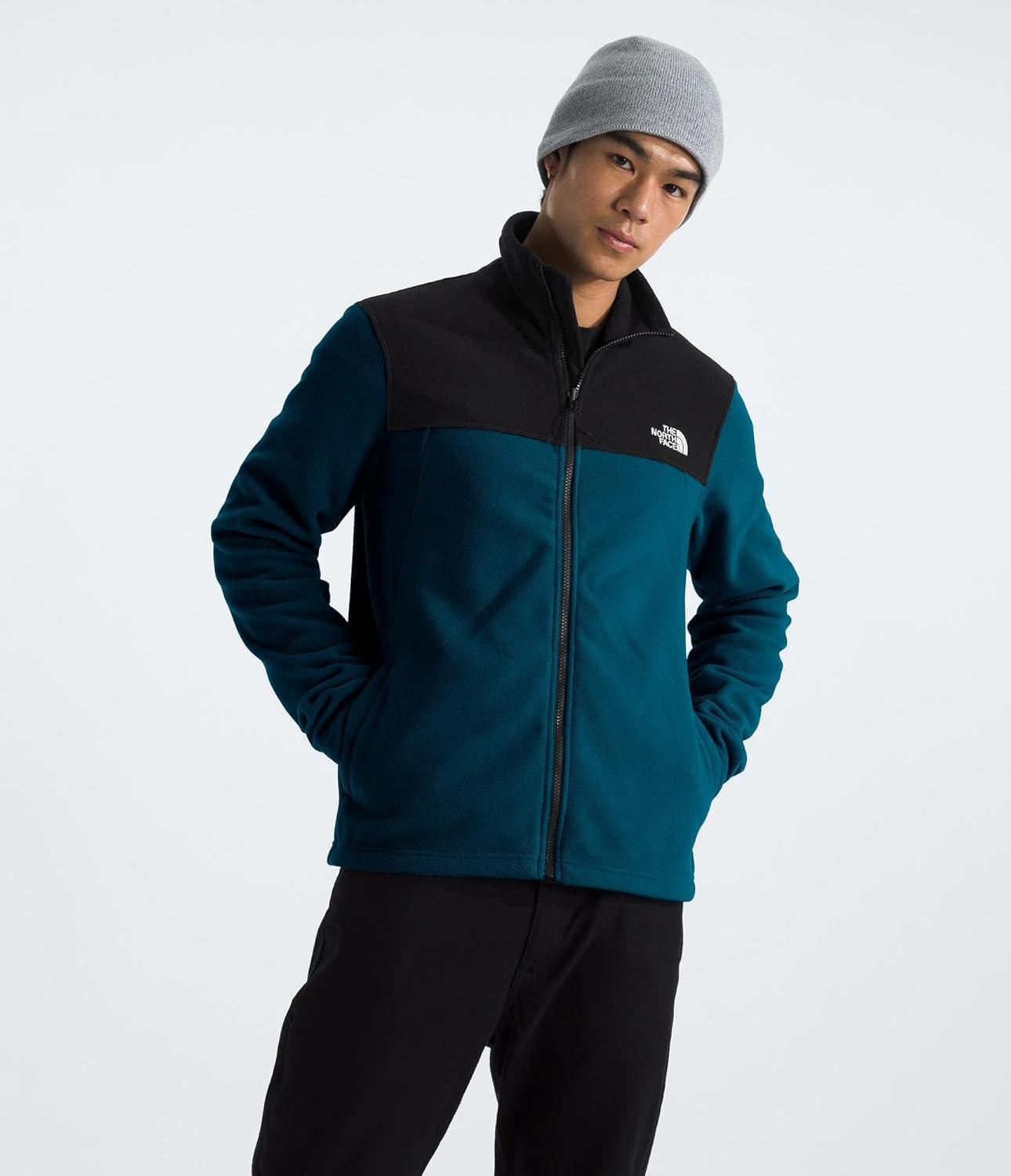 imageTHE NORTH FACE Mens Antora Triclimate Jacket Waterproof Shell Warm Inner Fleece Layer Adjustable 3 Piece HoodMidnight PetrolTnf Black