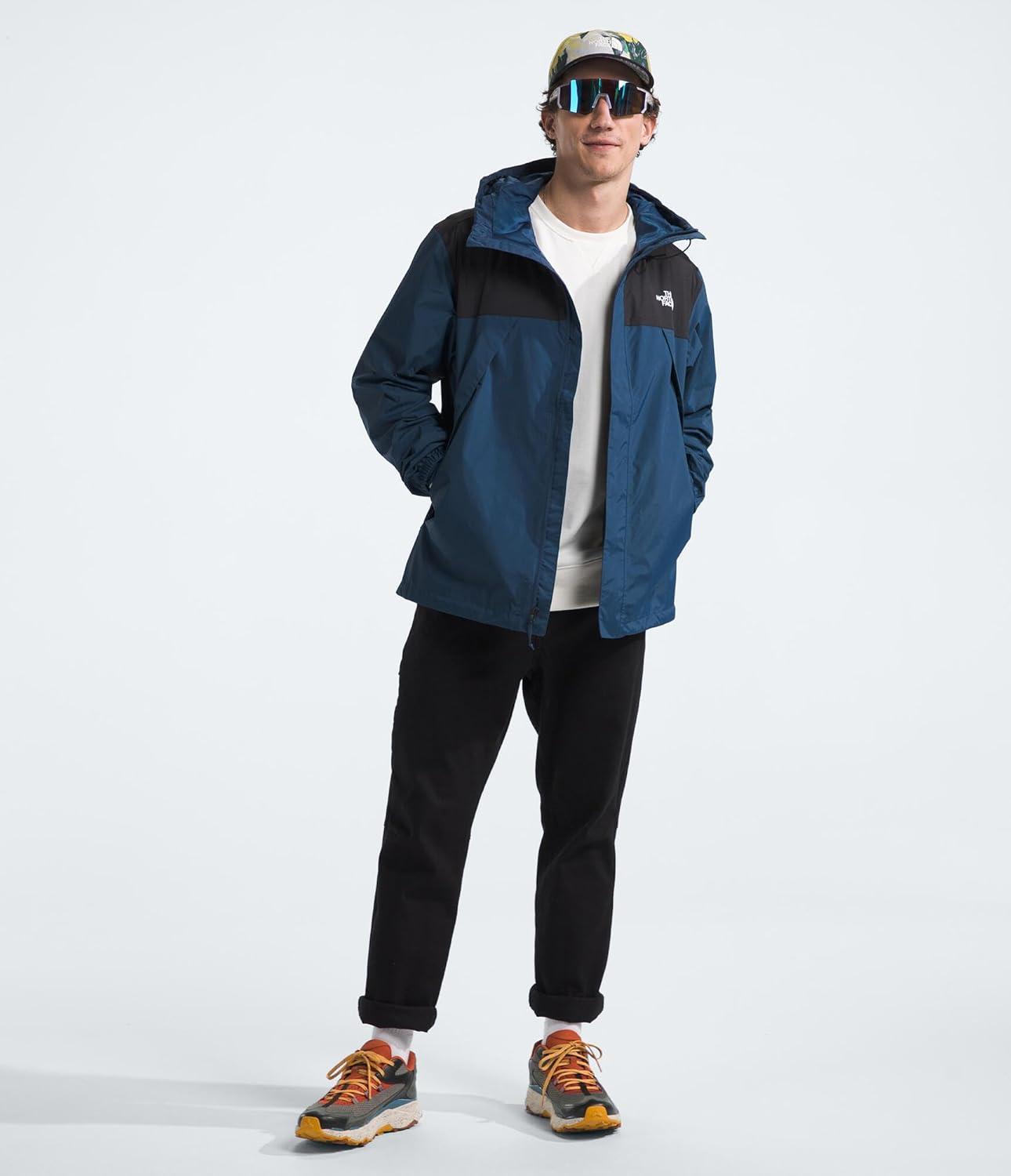 imageTHE NORTH FACE Mens Antora Triclimate Jacket Waterproof Shell Warm Inner Fleece Layer Adjustable 3 Piece HoodShady BlueTnf Blacknpf