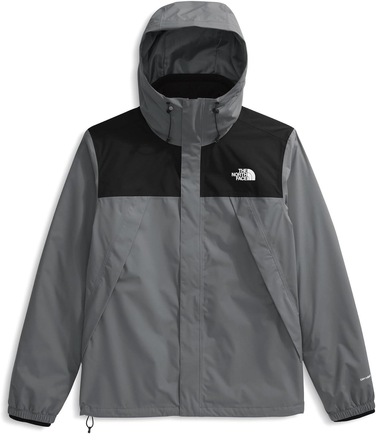 imageTHE NORTH FACE Mens Antora Triclimate Jacket Waterproof Shell Warm Inner Fleece Layer Adjustable 3 Piece HoodSmoked PearlTnf Black