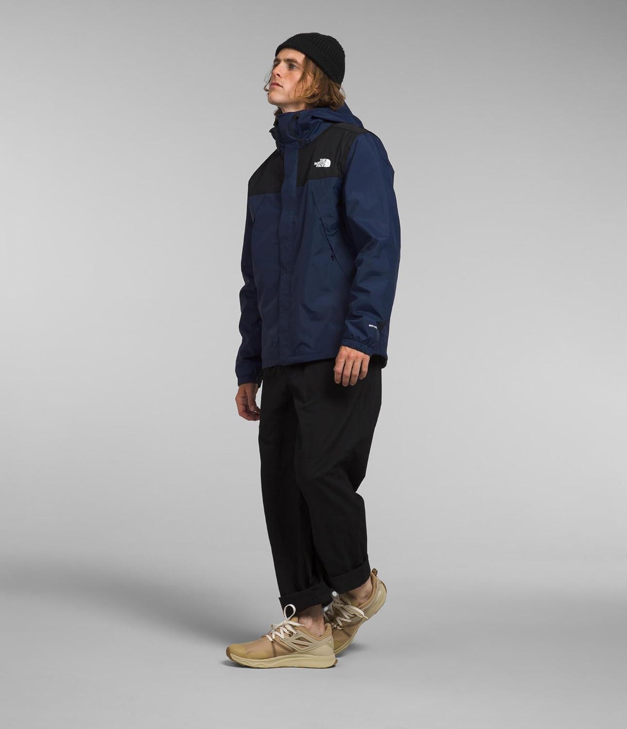 imageTHE NORTH FACE Mens Antora Triclimate Jacket Waterproof Shell Warm Inner Fleece Layer Adjustable 3 Piece HoodSummit NavyTnf Black