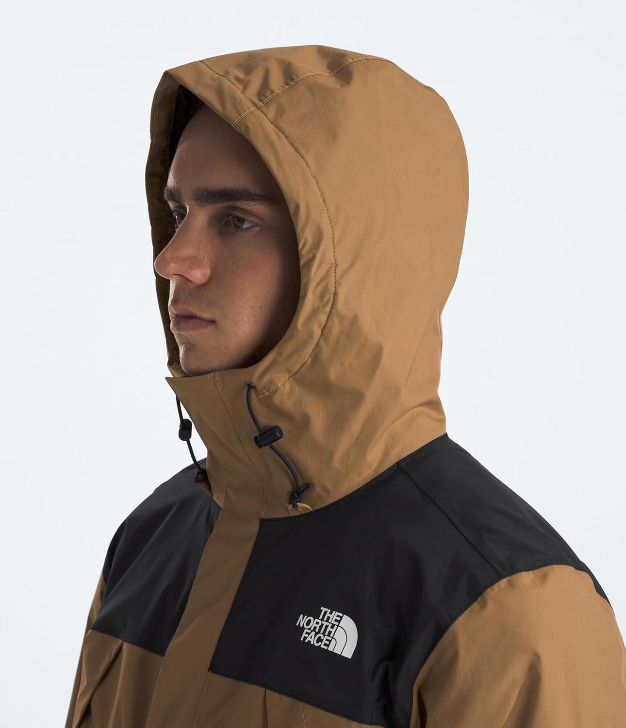 imageTHE NORTH FACE Mens Antora Triclimate Jacket Waterproof Shell Warm Inner Fleece Layer Adjustable 3 Piece HoodUtility BrownTnf Black