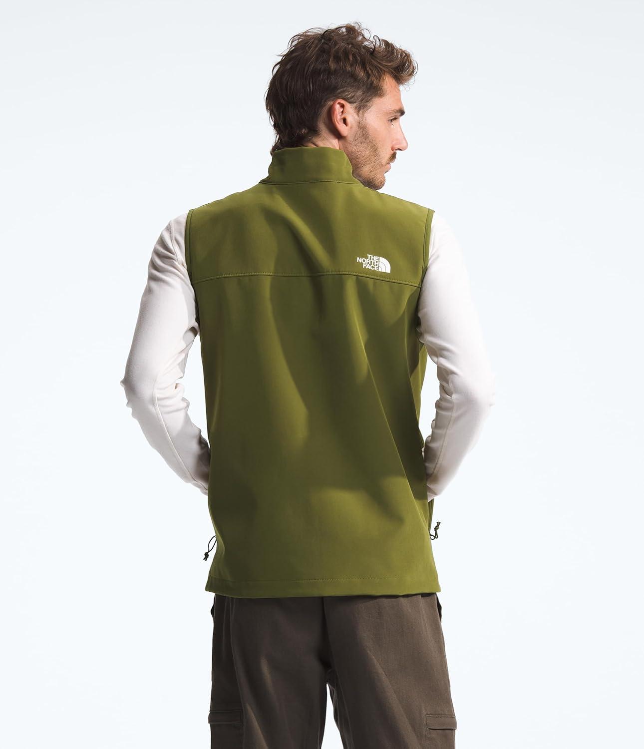 imageTHE NORTH FACE Mens Apex Bionic 3 Windproof Vest Water ampamp Wind Resistant Softshell With Zippered Pockets Adjustable HemForest Olive