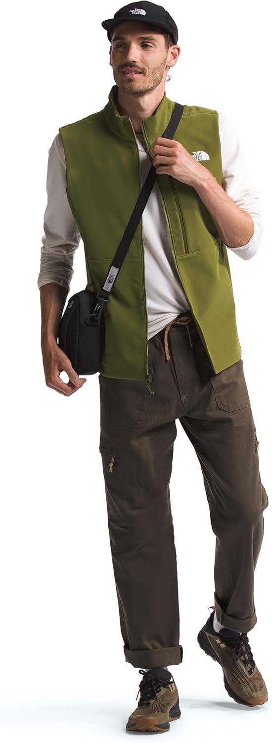 imageTHE NORTH FACE Mens Apex Bionic 3 Windproof Vest Water ampamp Wind Resistant Softshell With Zippered Pockets Adjustable HemForest Olive