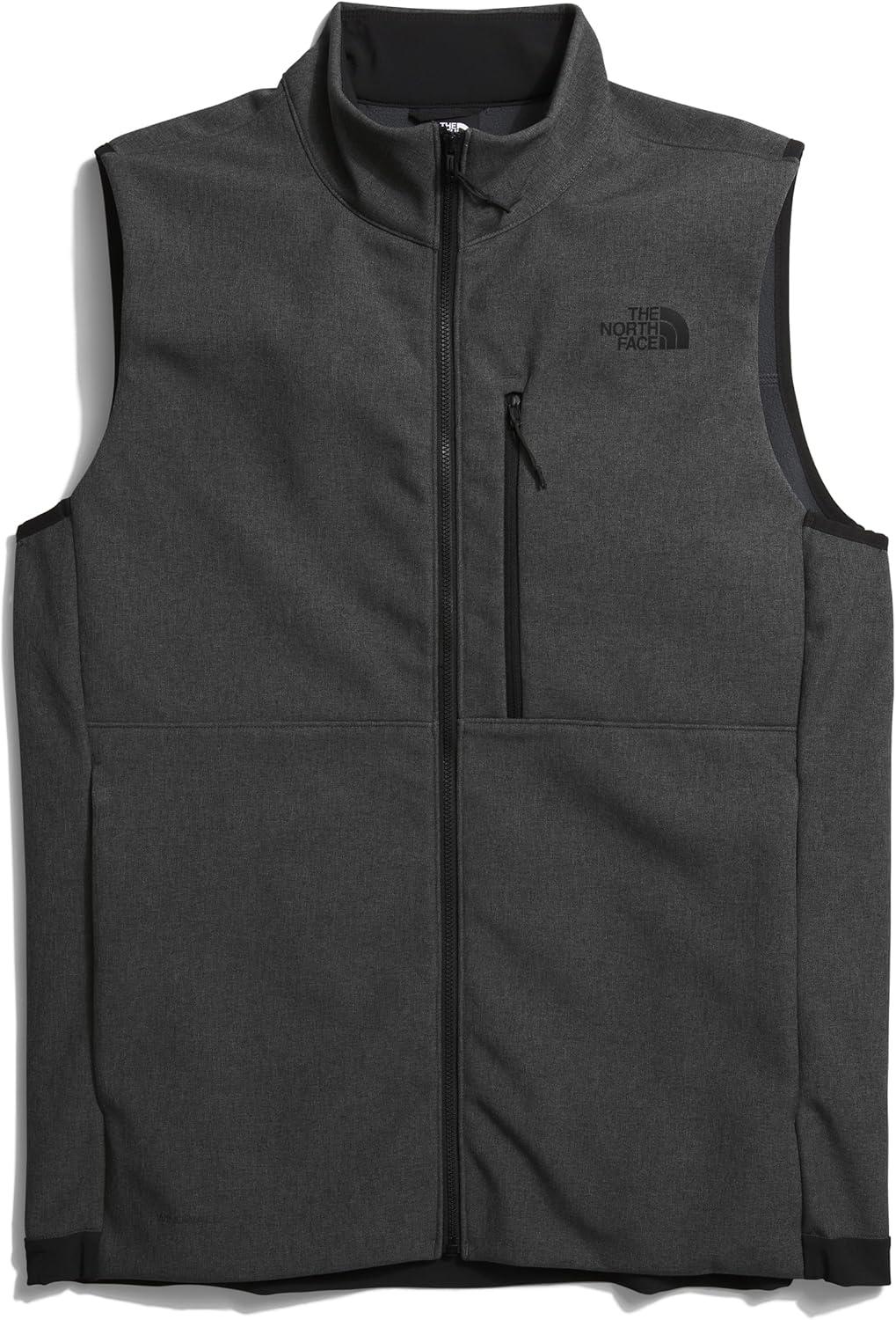 imageTHE NORTH FACE Mens Apex Bionic 3 Windproof Vest Water ampamp Wind Resistant Softshell With Zippered Pockets Adjustable HemTnf Dark Grey Heathernpf