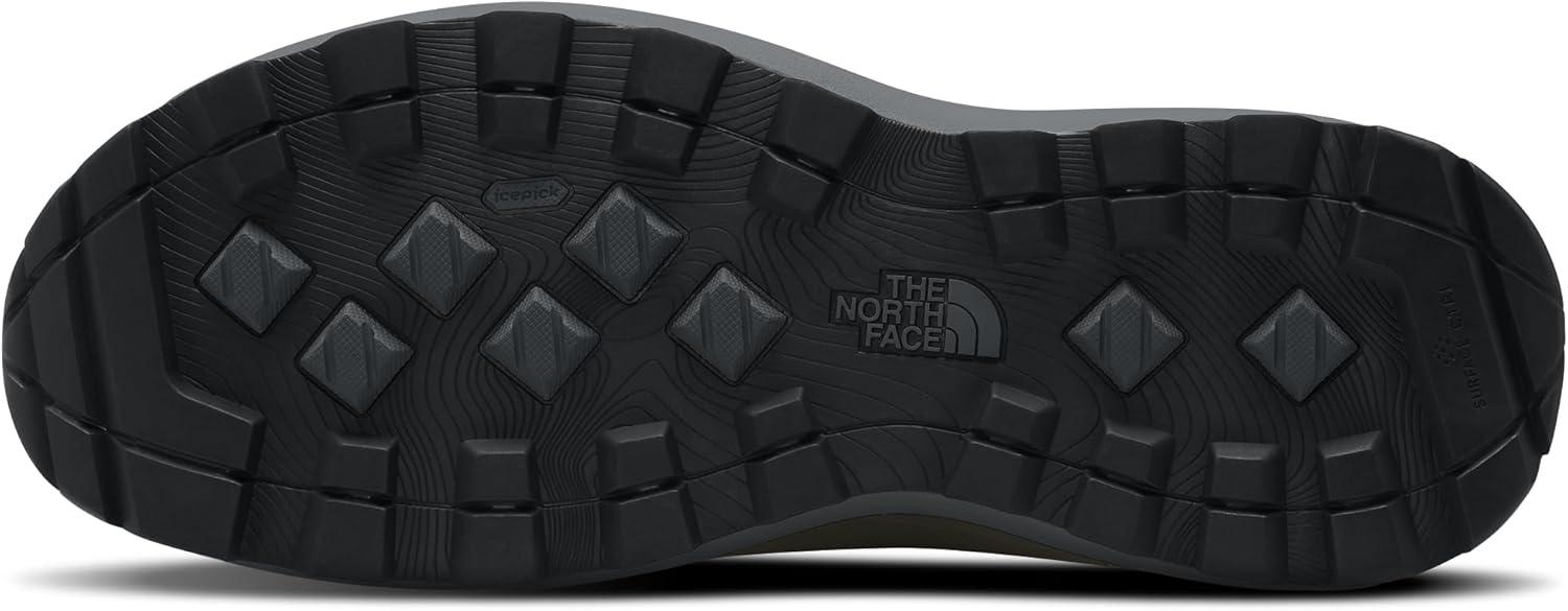 imageTHE NORTH FACE Mens Bergen Leather Waterproof Hiking Boot Insulated Snow Boot With 45mm LugsNew Taupe GreenAsphalt Grey