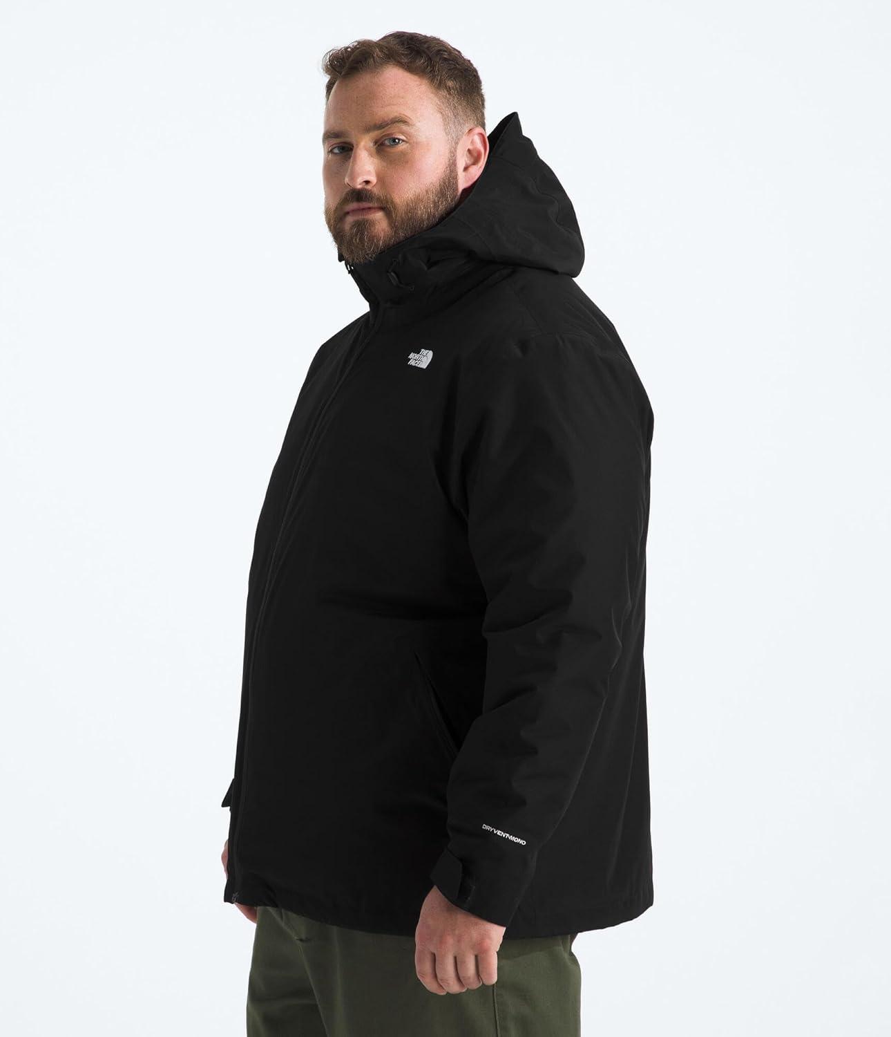 imageTHE NORTH FACE Mens Carto Mono Triclimate Hooded Jacket Insulated Winter Coat Wind ampamp Water Resistant Adjustable HoodTnf Black