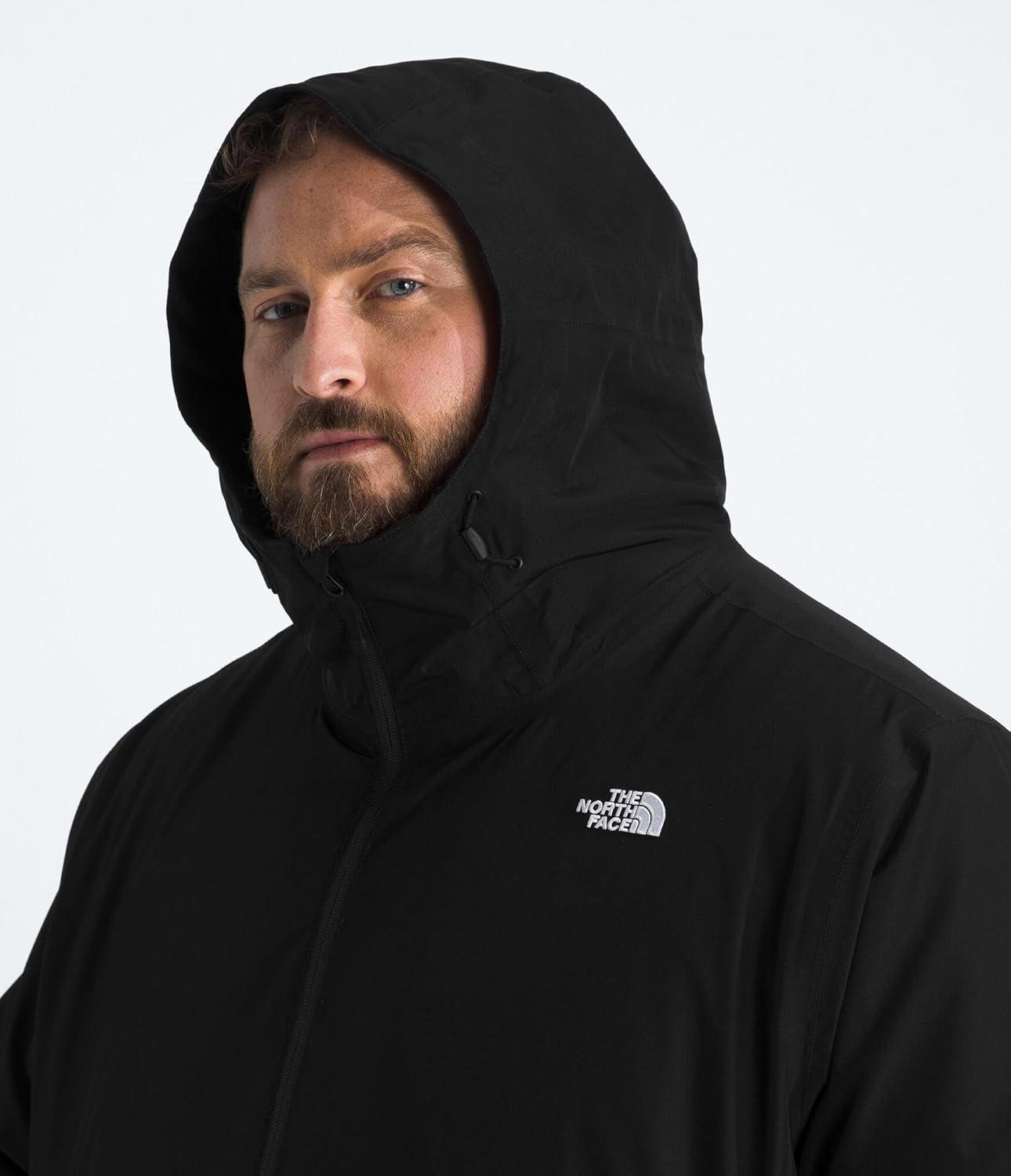 imageTHE NORTH FACE Mens Carto Mono Triclimate Hooded Jacket Insulated Winter Coat Wind ampamp Water Resistant Adjustable HoodTnf Black