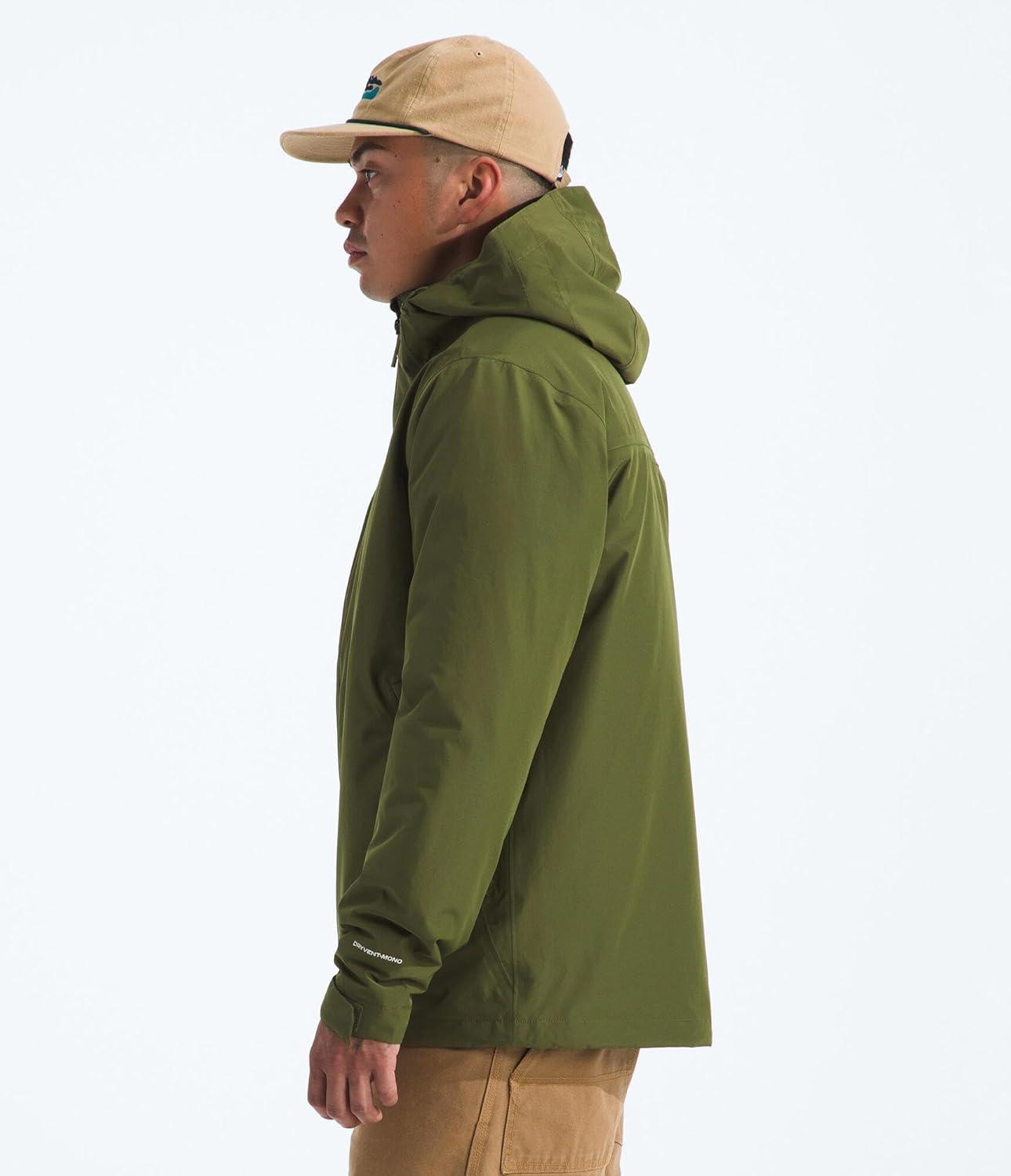 imageTHE NORTH FACE Mens Carto Mono Triclimate Hooded Jacket Insulated Winter Coat Wind ampamp Water Resistant Adjustable HoodWoodland Green