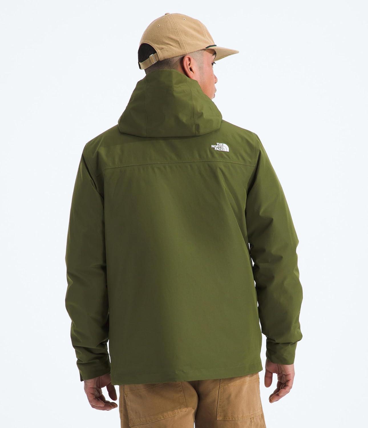 imageTHE NORTH FACE Mens Carto Mono Triclimate Hooded Jacket Insulated Winter Coat Wind ampamp Water Resistant Adjustable HoodWoodland Green