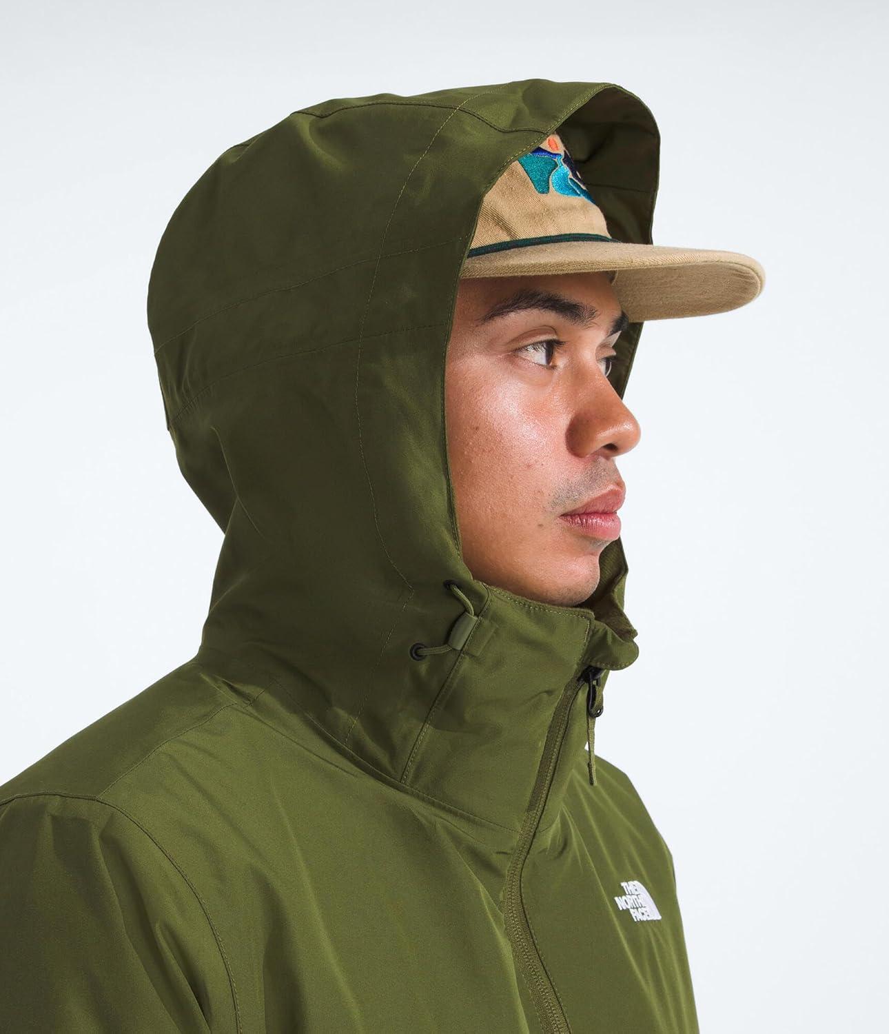 imageTHE NORTH FACE Mens Carto Mono Triclimate Hooded Jacket Insulated Winter Coat Wind ampamp Water Resistant Adjustable HoodWoodland Green