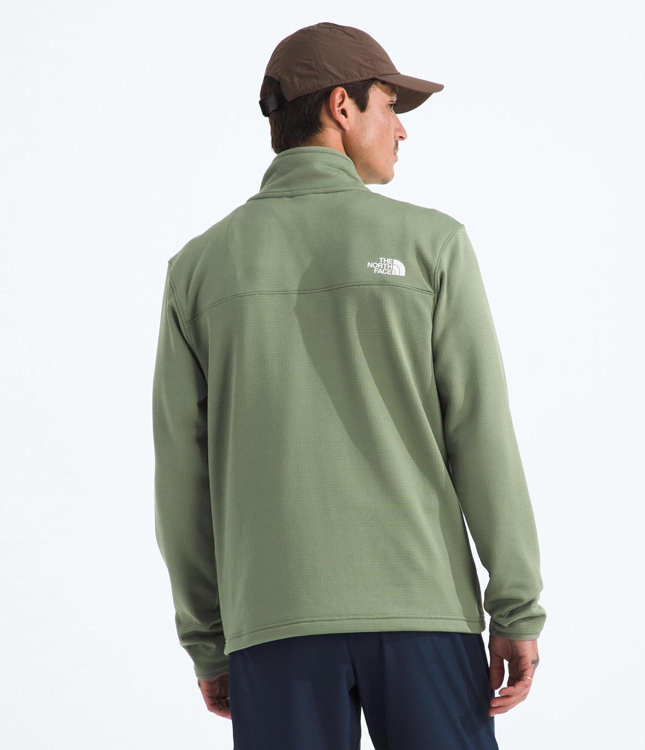imageTHE NORTH FACE Mens Cedar Trail Grid Fleece Full Zip JacketBark Mist