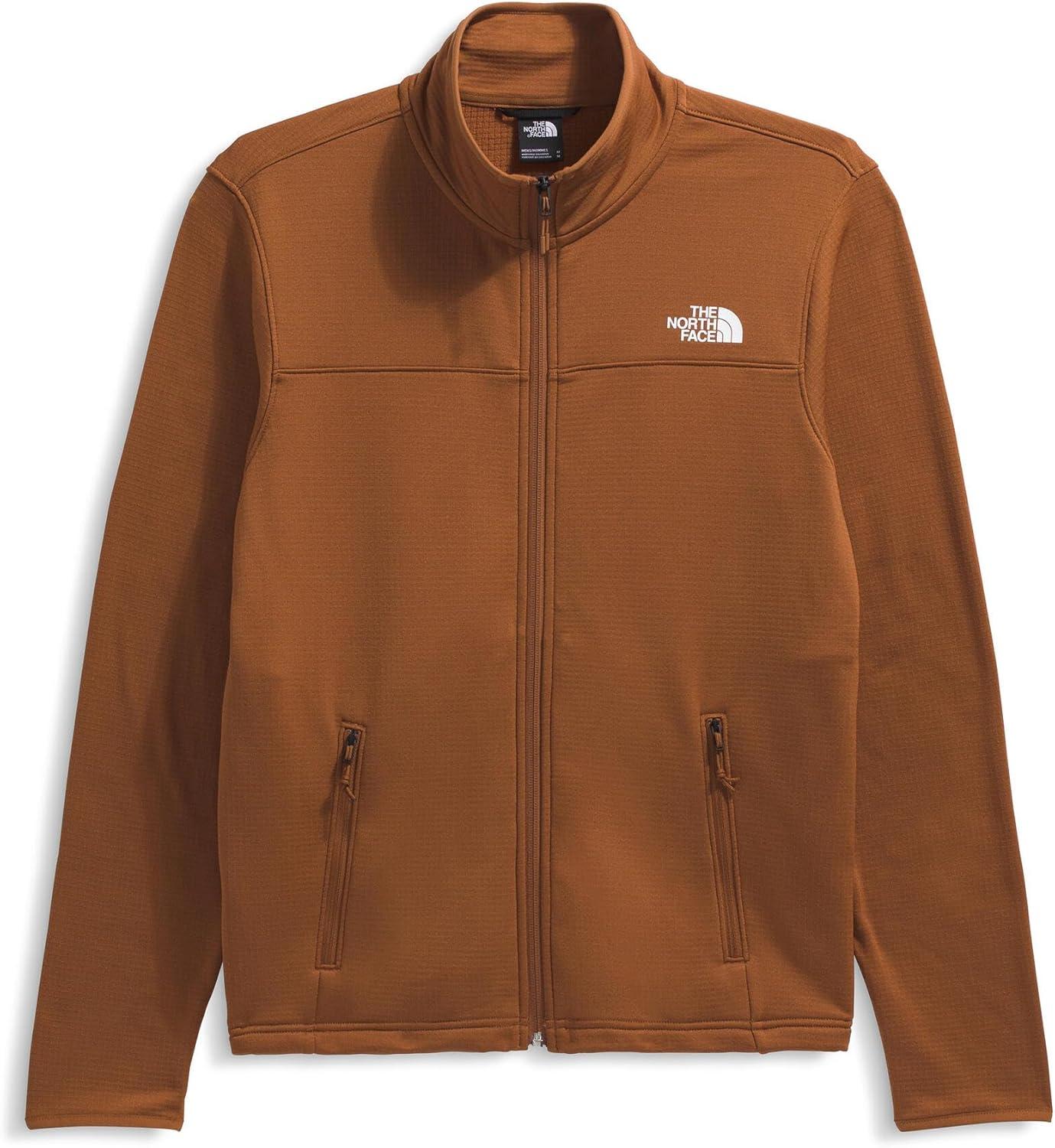 imageTHE NORTH FACE Mens Cedar Trail Grid Fleece Full Zip JacketBurnt Umber