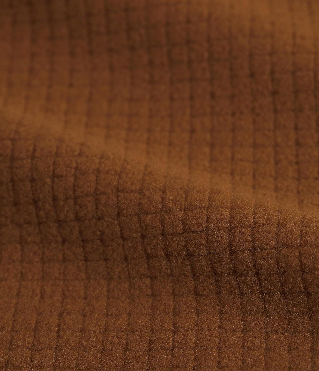 imageTHE NORTH FACE Mens Cedar Trail Grid Fleece Full Zip JacketBurnt Umber