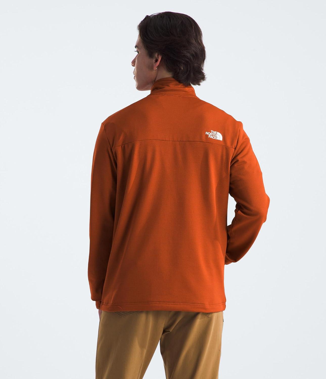 imageTHE NORTH FACE Mens Cedar Trail Grid Fleece Full Zip JacketEarthen Copper