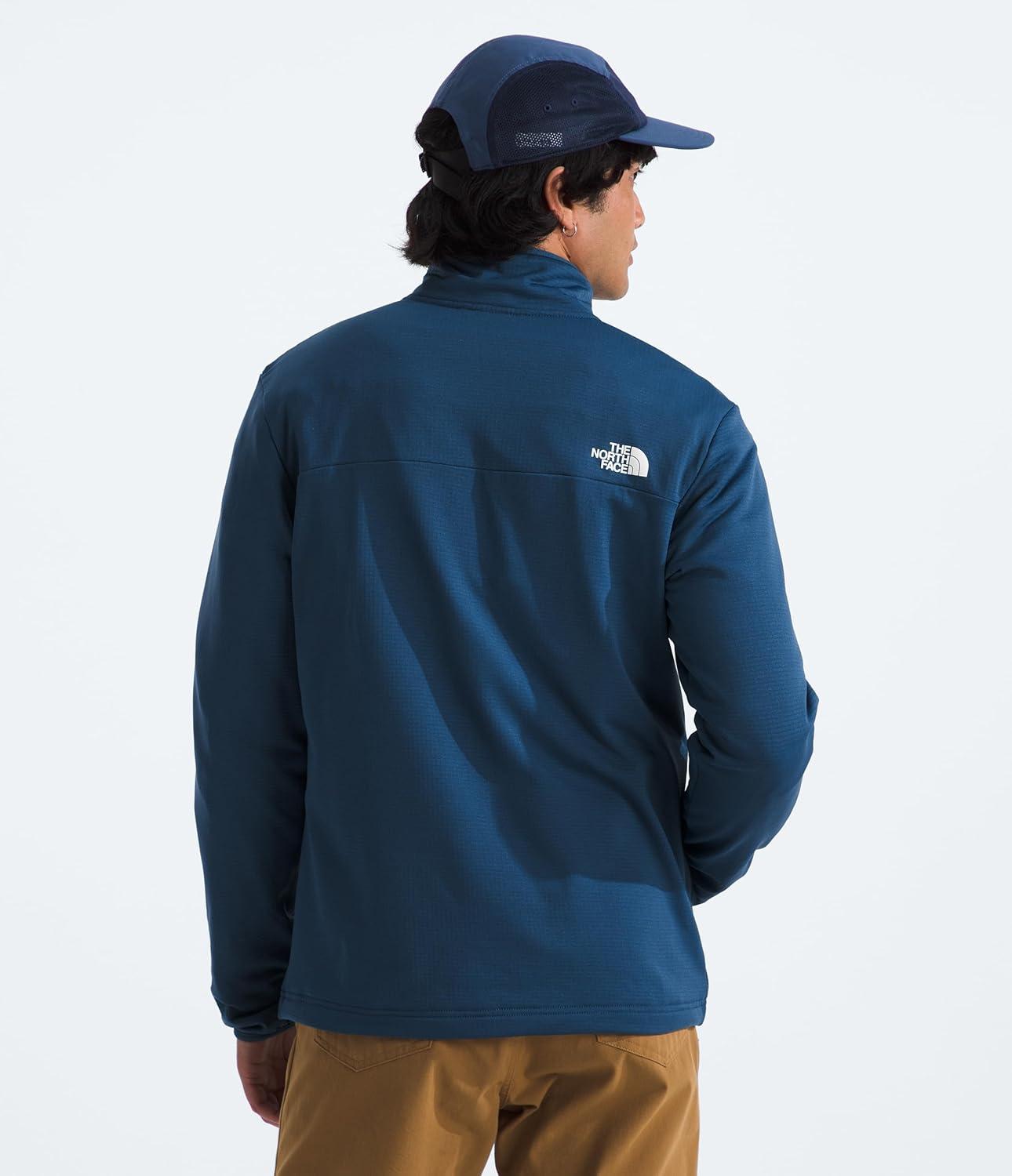 imageTHE NORTH FACE Mens Cedar Trail Grid Fleece Full Zip JacketShady Blue