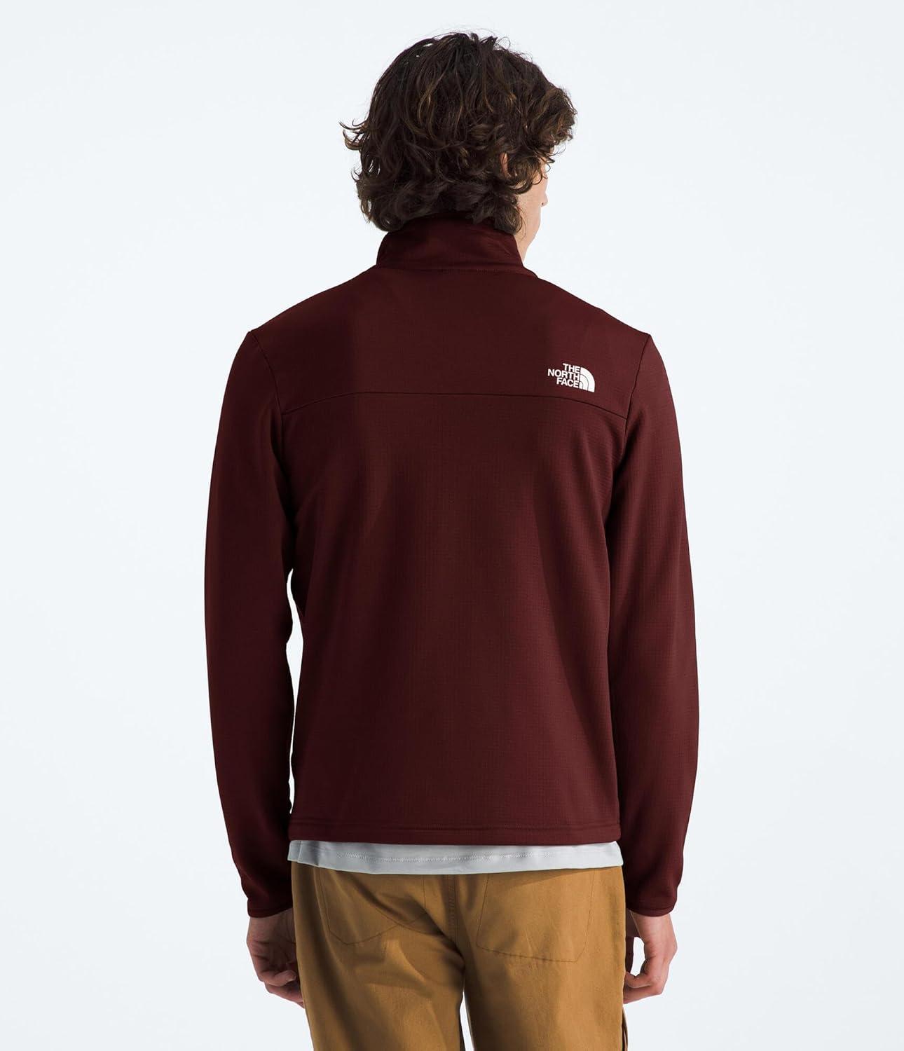 imageTHE NORTH FACE Mens Cedar Trail Grid Fleece Full Zip JacketSumac