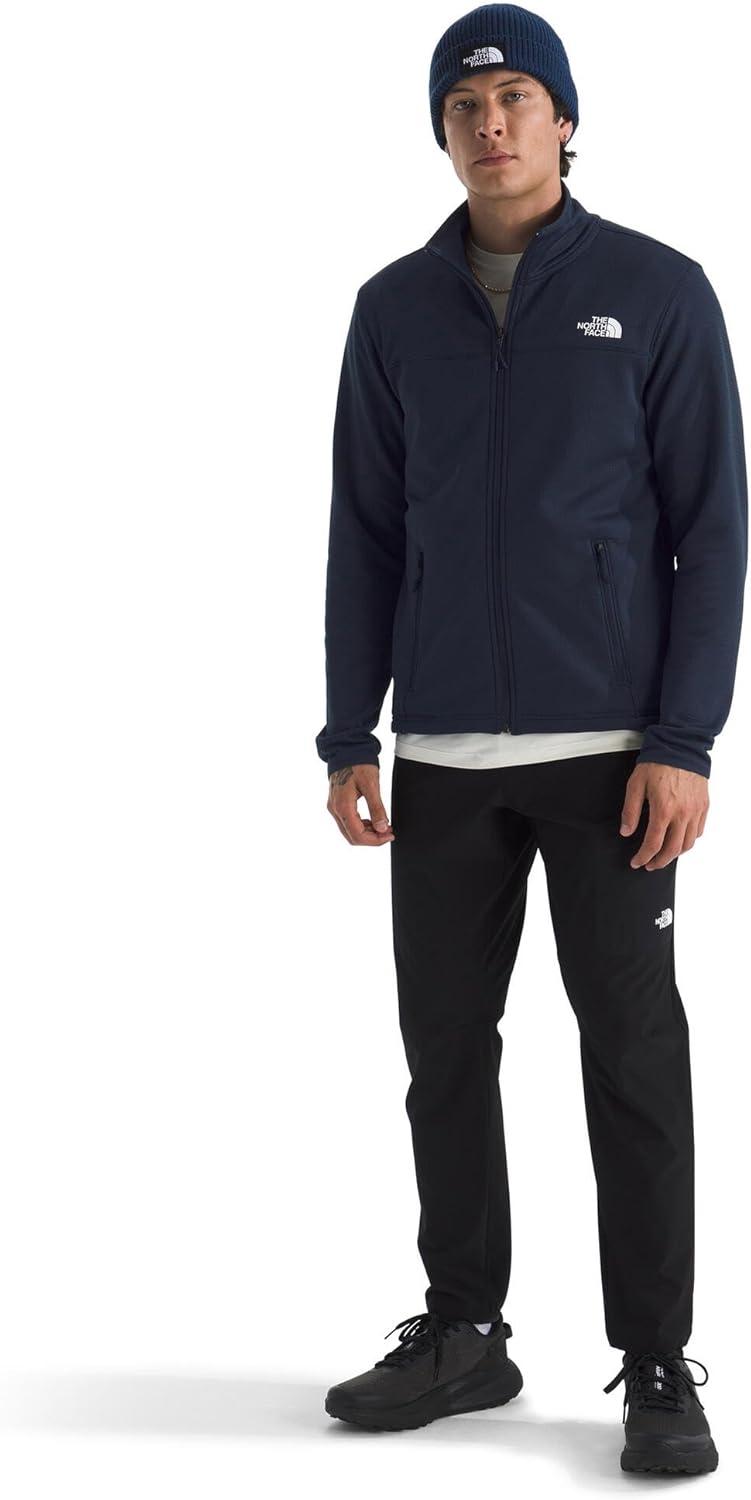 imageTHE NORTH FACE Mens Cedar Trail Grid Fleece Full Zip JacketSummit Navy