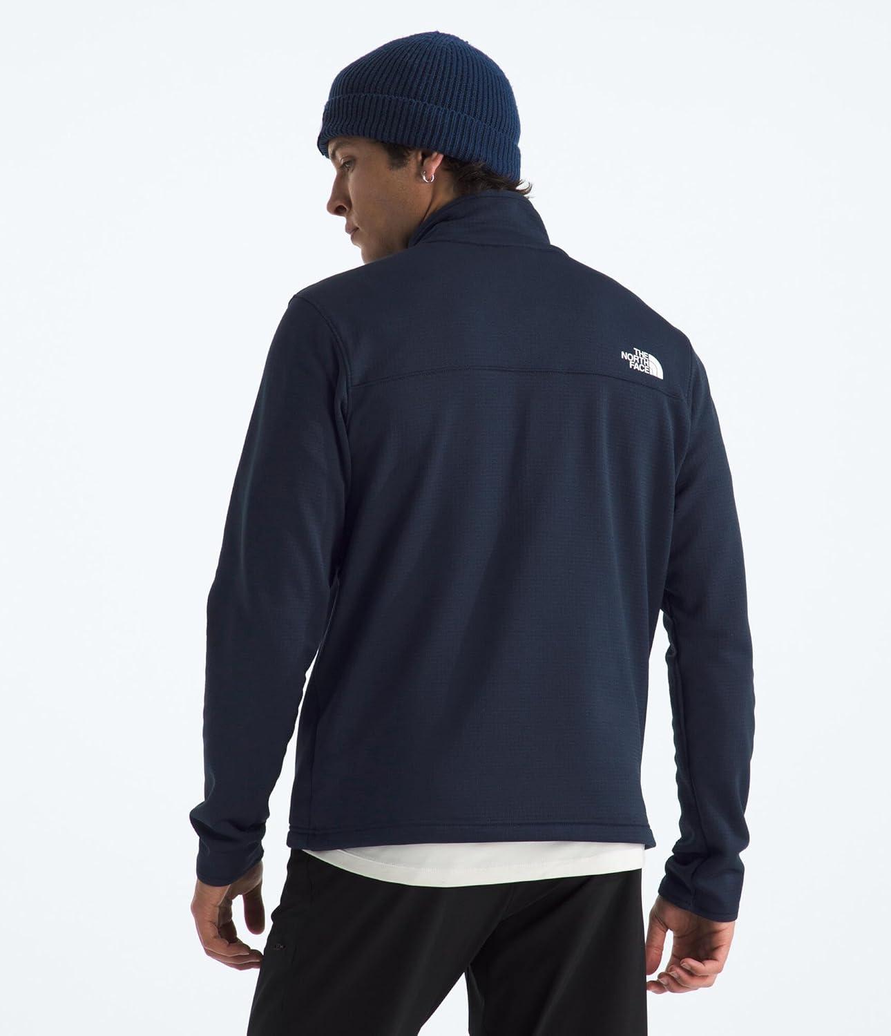 imageTHE NORTH FACE Mens Cedar Trail Grid Fleece Full Zip JacketSummit Navy