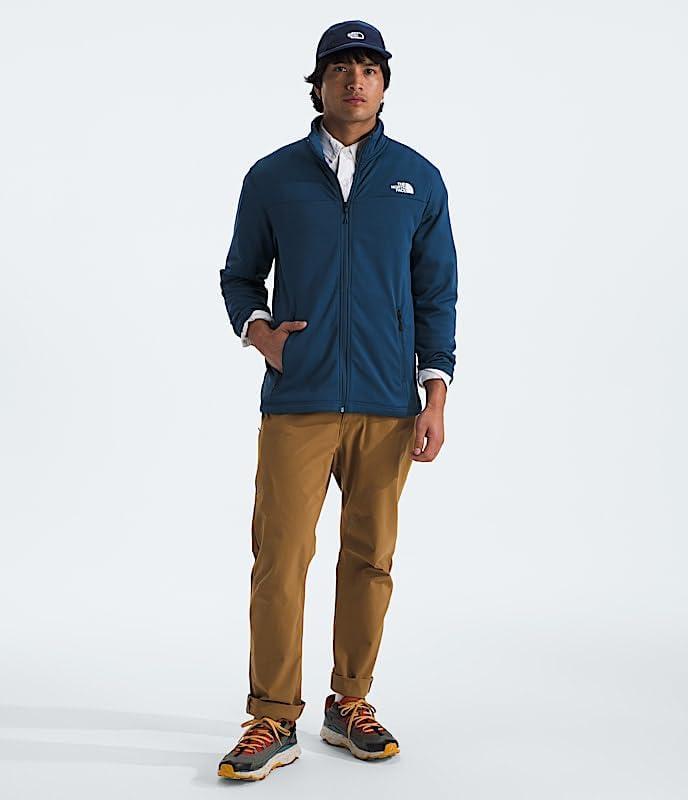 imageTHE NORTH FACE Mens Cedar Trail Grid Fleece Full Zip JacketWhite Dune