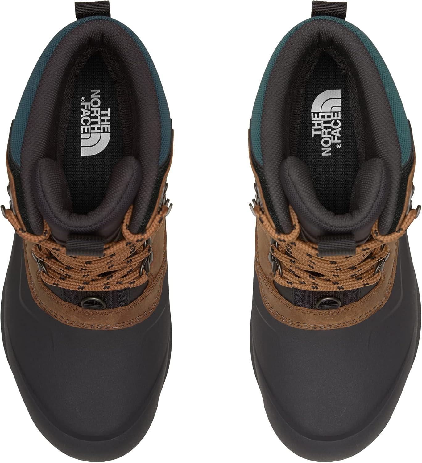 imageTHE NORTH FACE Mens Chilkat V 400 Waterproof Snow Boot 400g of Premium InsulationToasted BrownTnf Black