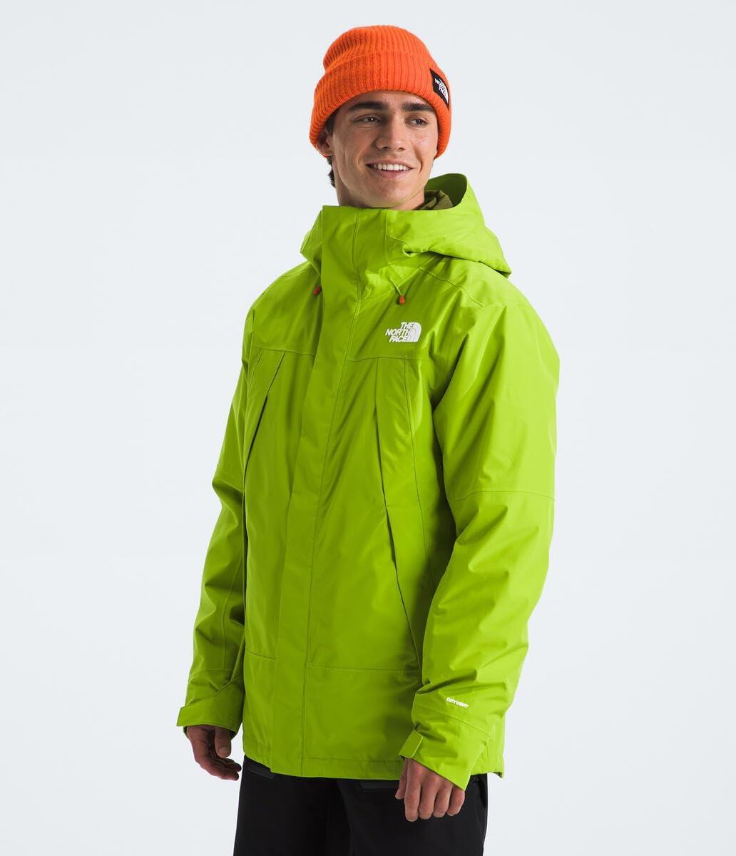 imageTHE NORTH FACE Mens Clement Triclimate Jacket Heatseeker Insulation ampamp Water Repellent Finish Helmet Compatible HoodMeadow GrassForest Olive