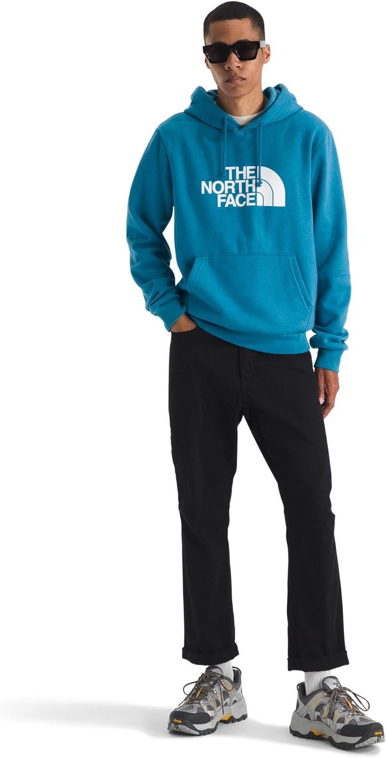 imageTHE NORTH FACE Mens Evolution Half Dome Hoodie Sweatshirt with 2 Piece Hood Adjustable Drawcord Kangaroo Hand PocketDusk Blue
